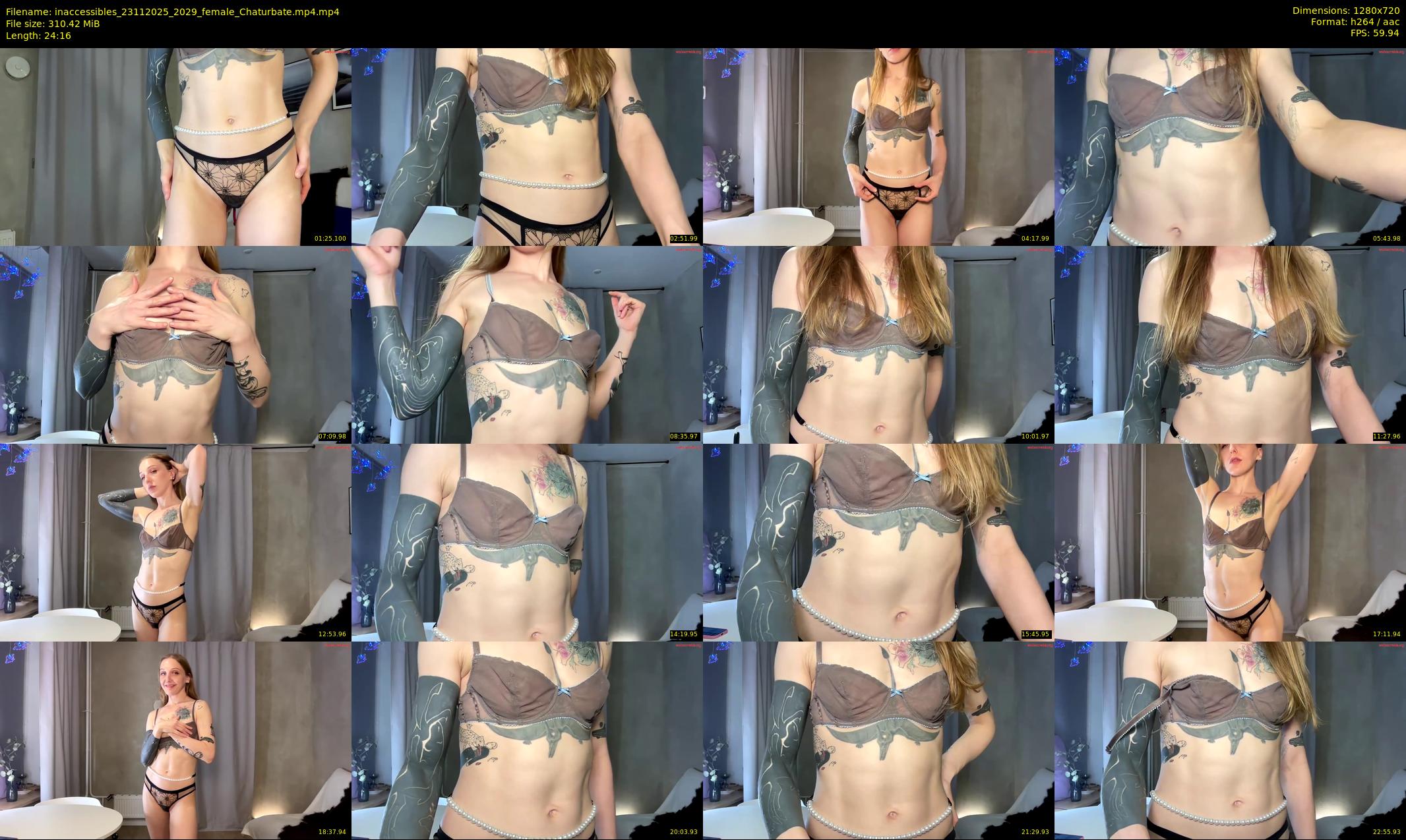 inaccessibles — 25 minute Chaturbate female cam show recording, 720p, Nov 23, 2025