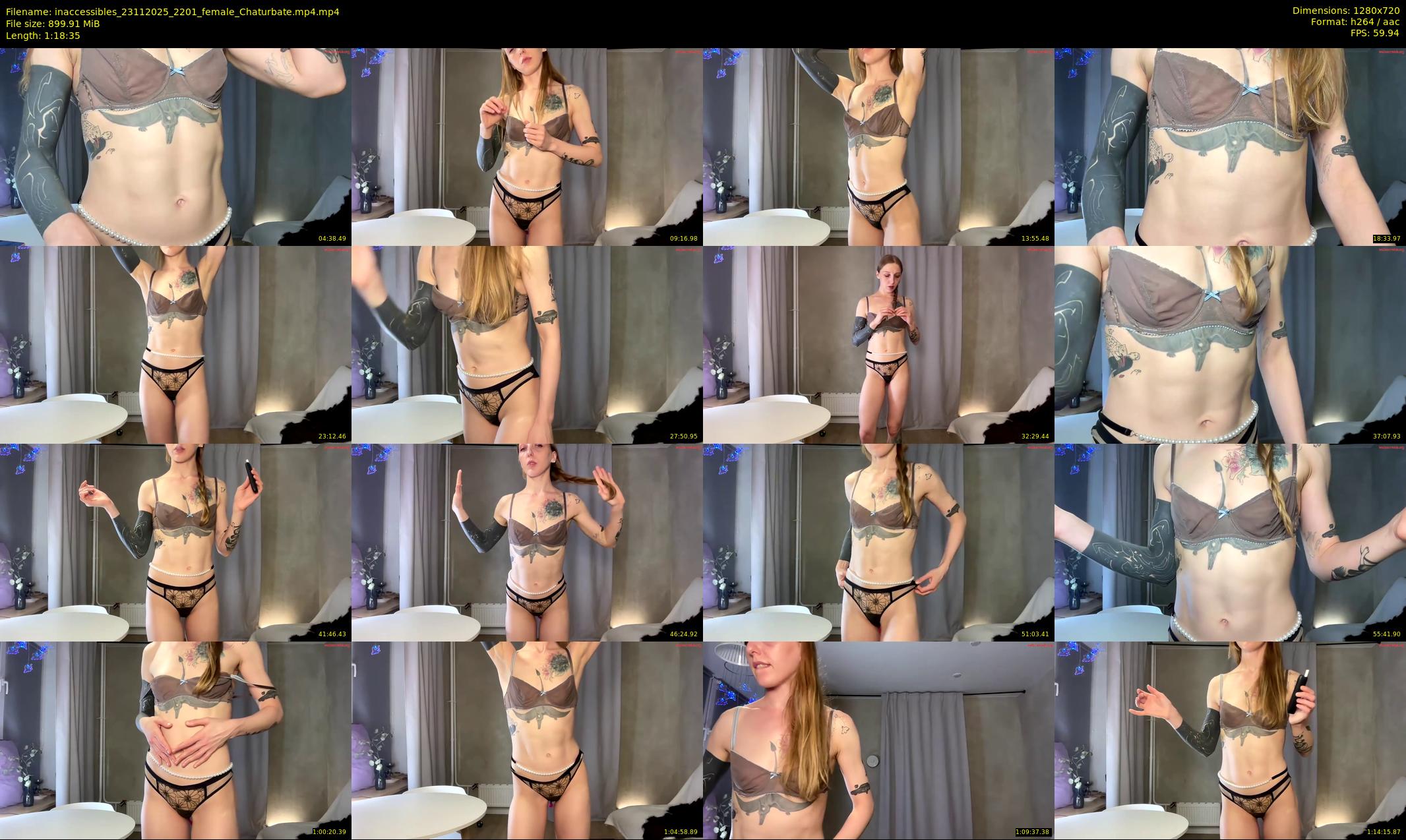 inaccessibles — 79 minute Chaturbate female cam show recording, 720p, Nov 23, 2025