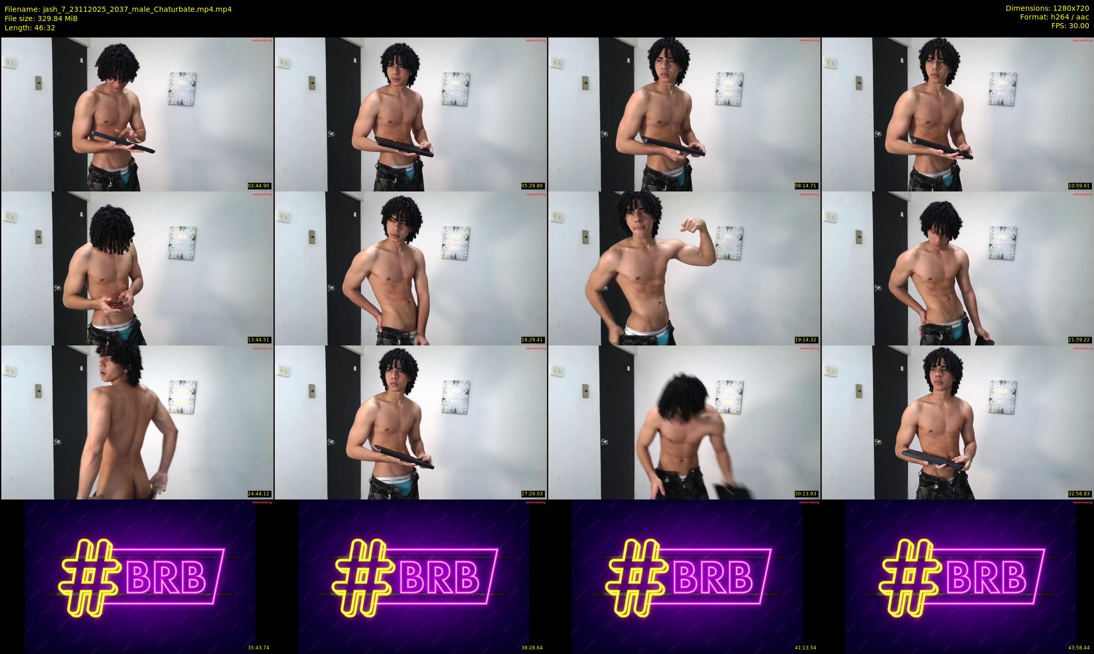 jash_7 — 47 minute Chaturbate male cam show recording, 720p, Nov 23, 2025