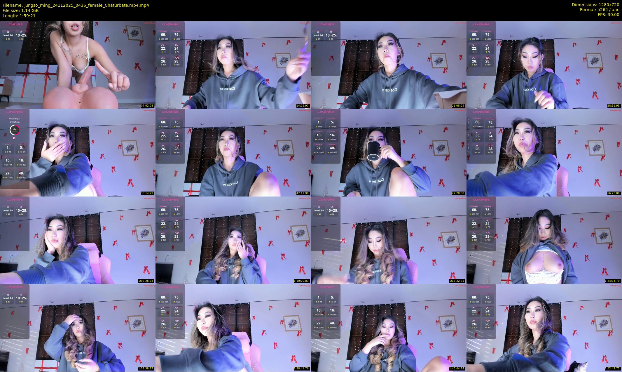 jungso_ming — 120 minute Chaturbate female cam show recording, 720p, Nov 24, 2025