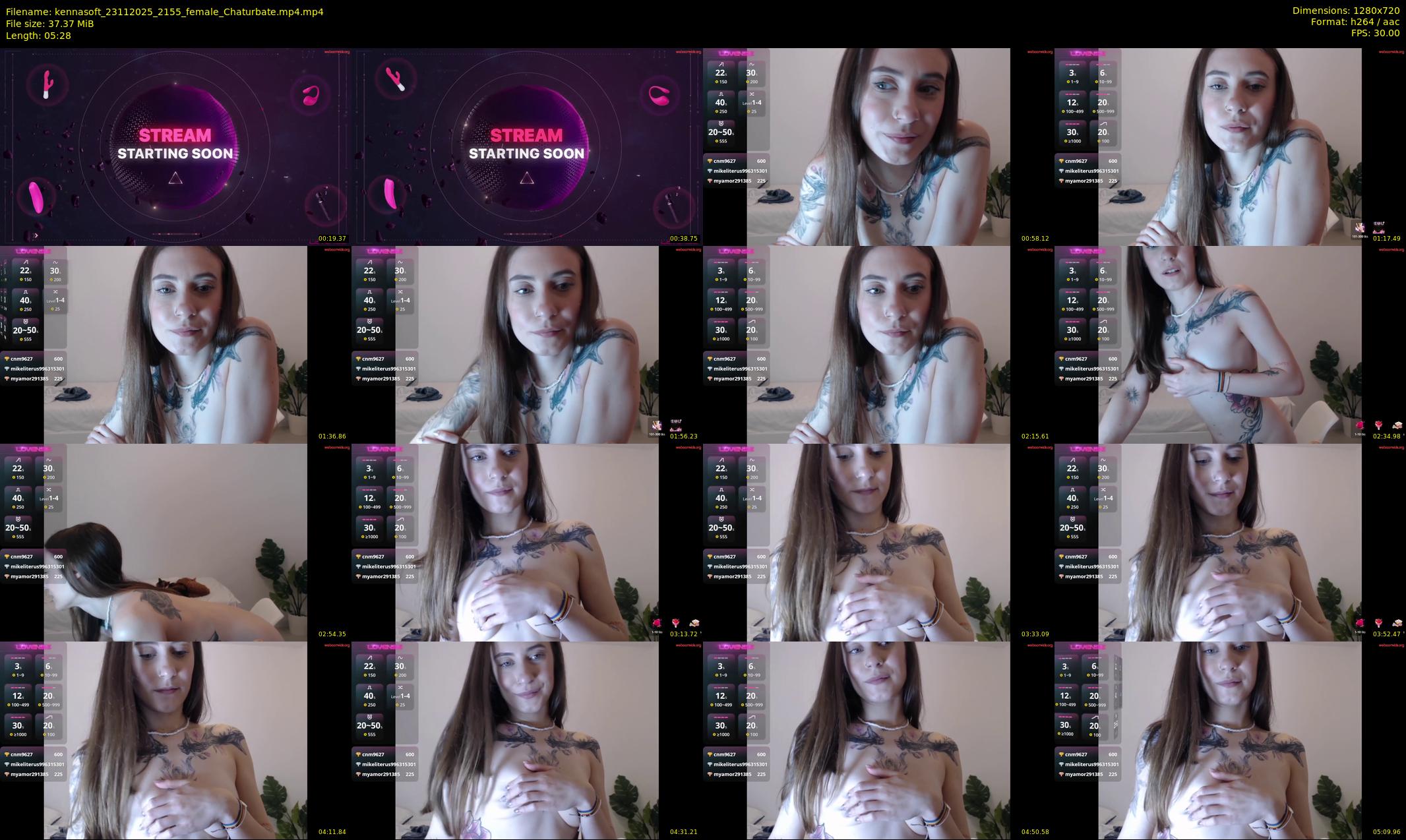 kennasoft — 6 minute Chaturbate female cam show recording, 720p, Nov 23, 2025