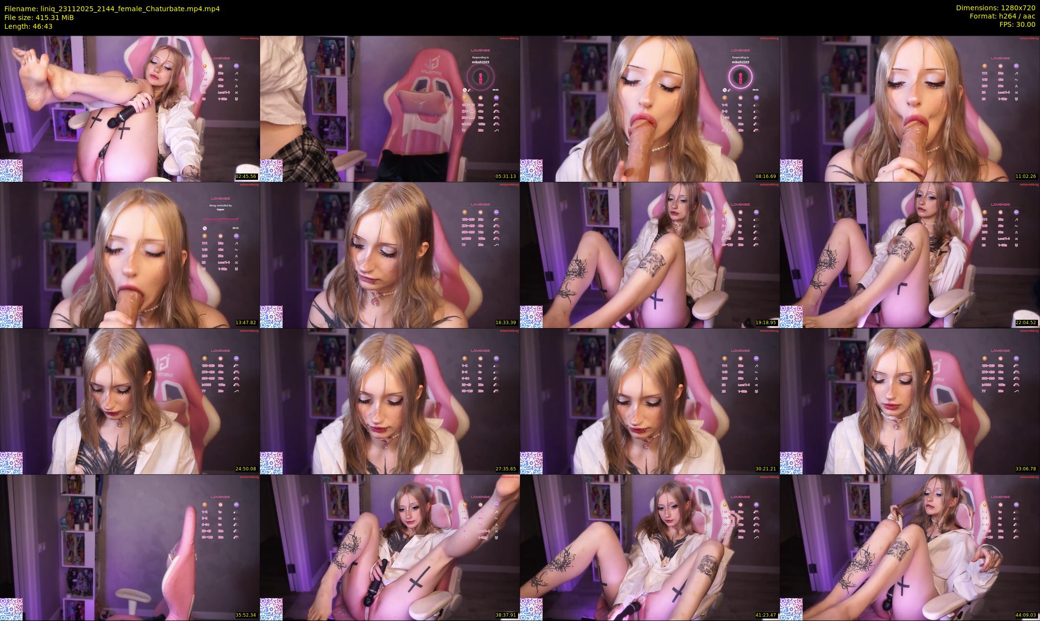 liniq — 47 minute Chaturbate female cam show recording, 720p, Nov 23, 2025