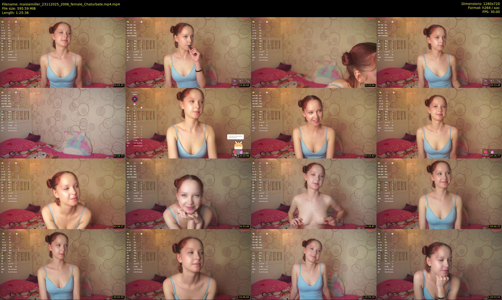 maisiemiller — 86 minute Chaturbate female cam show recording, 720p, Nov 23, 2025