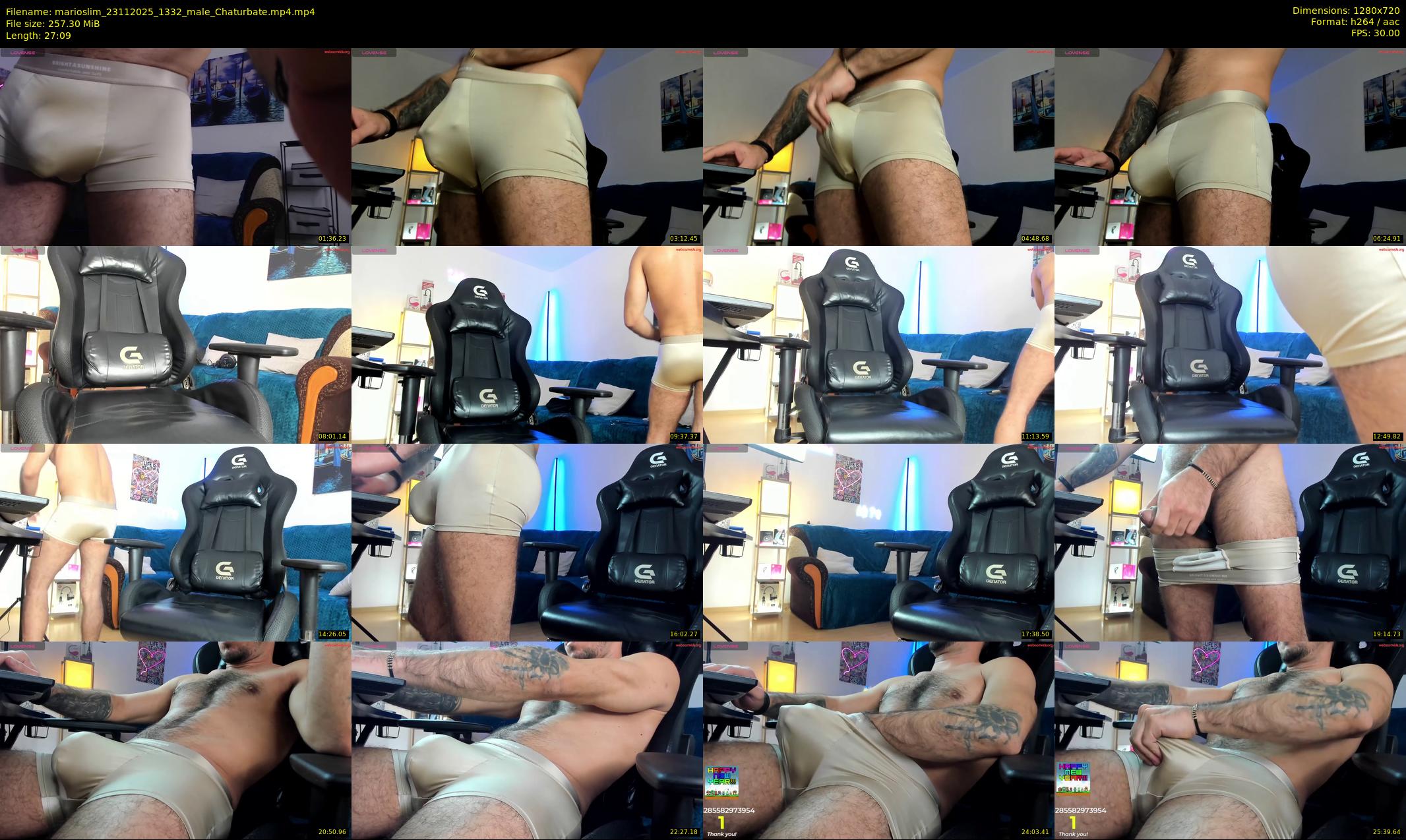 marioslim — 28 minute Chaturbate male cam show recording, 720p, Nov 23, 2025