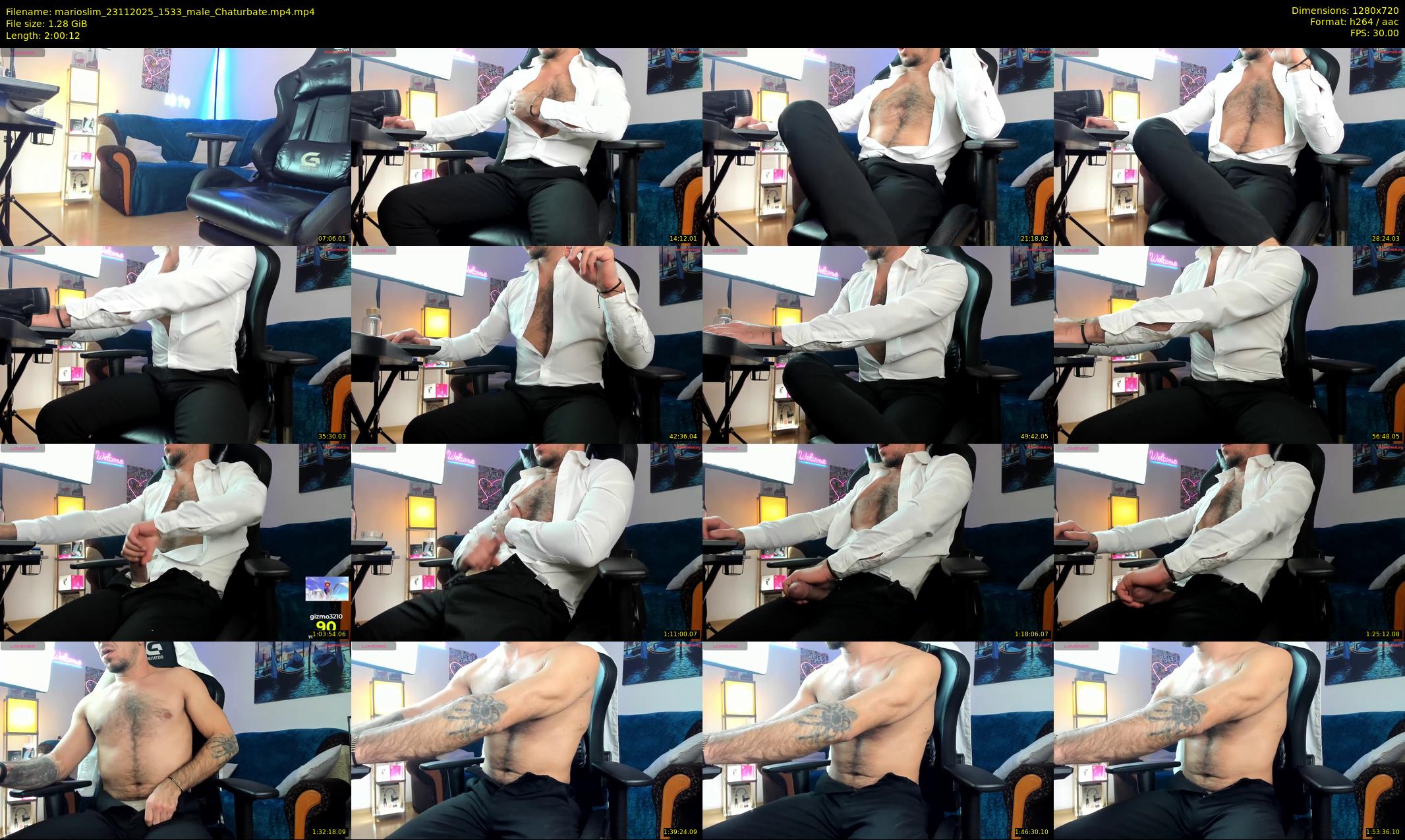 marioslim — 121 minute Chaturbate male cam show recording, 720p, Nov 23, 2025