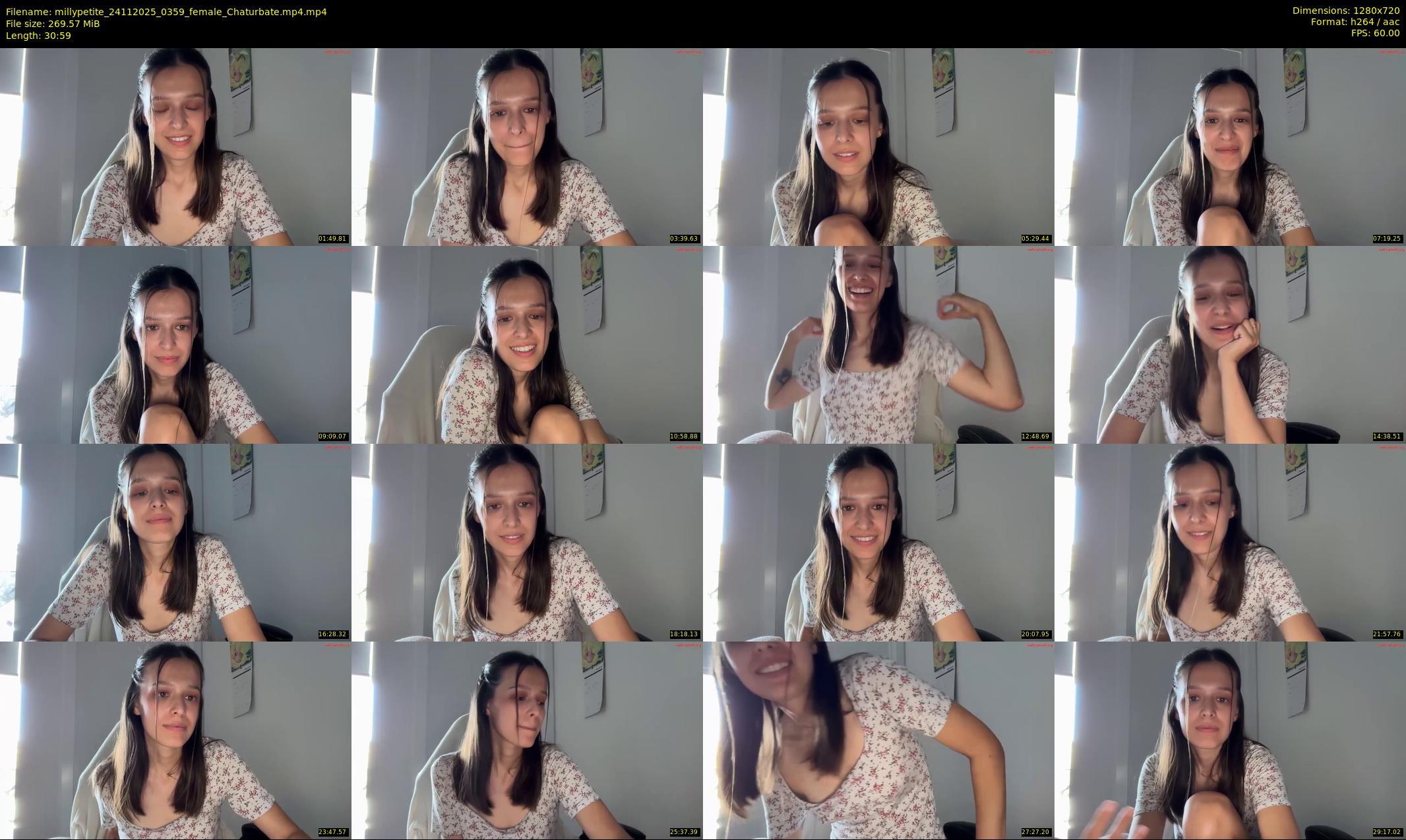 millypetite — 31 minute Chaturbate female cam show recording, 720p, Nov 24, 2025
