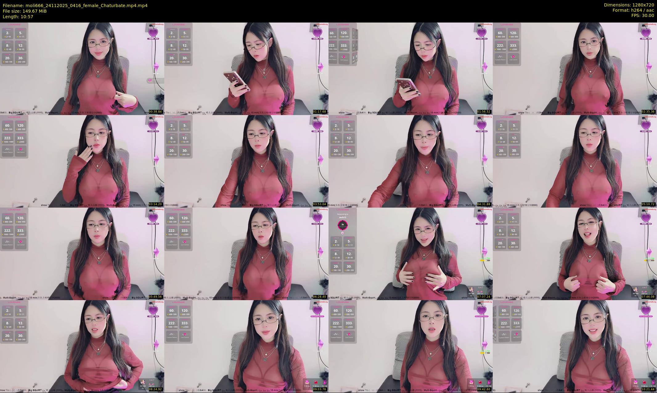 moli666 — 11 minute Chaturbate female cam show recording, 720p, Nov 24, 2025