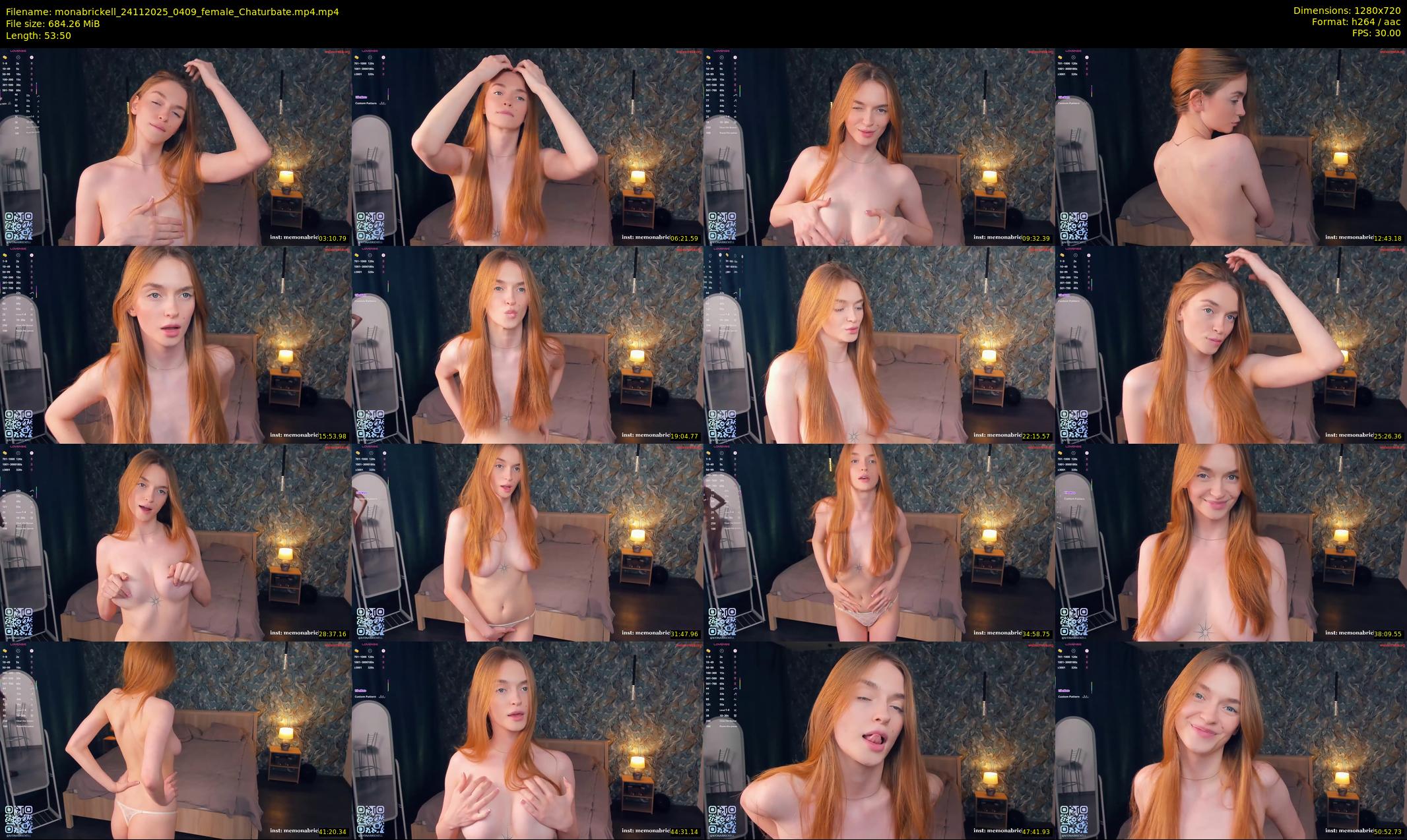 monabrickell — 54 minute Chaturbate female cam show recording, 720p, Nov 24, 2025