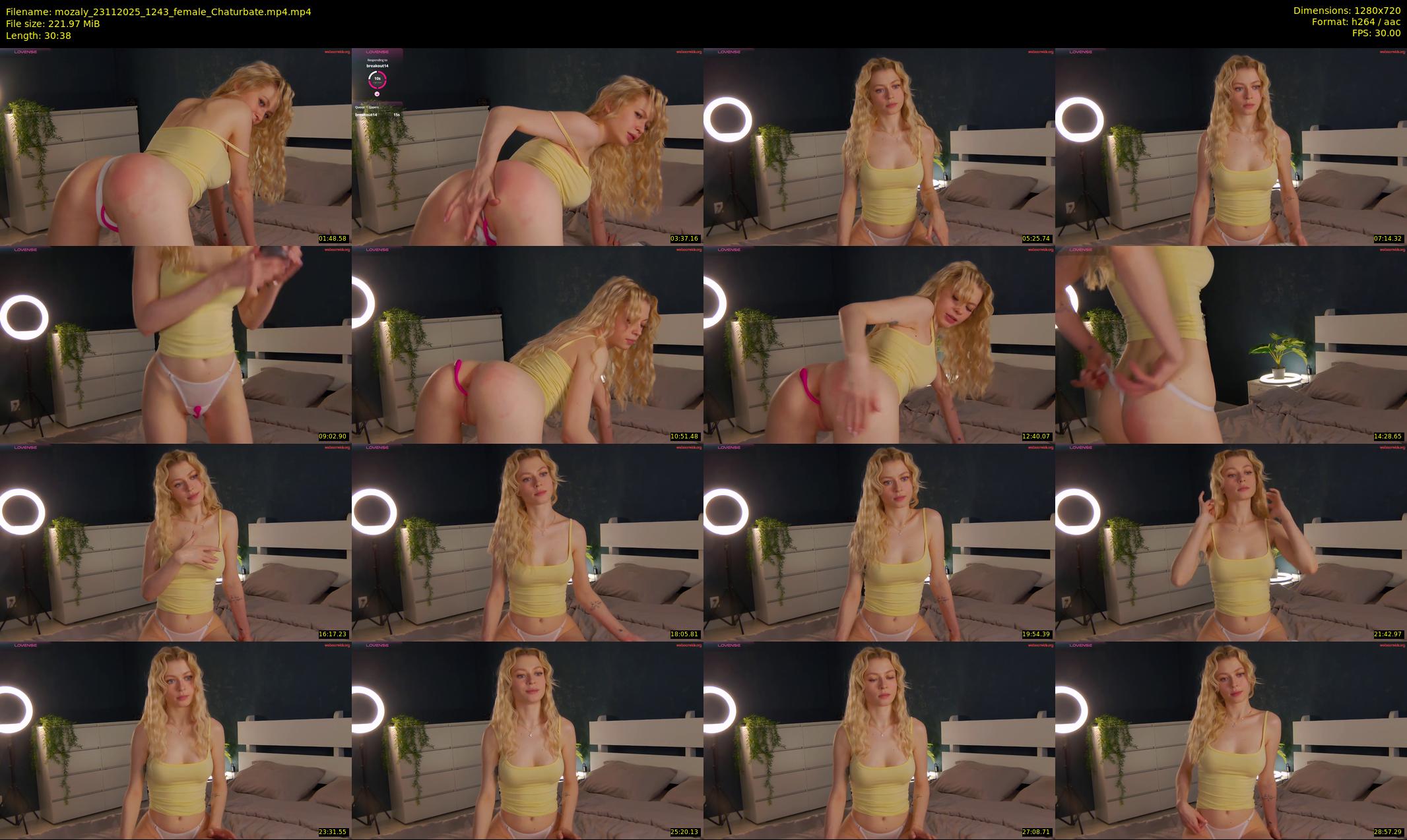 mozaly — 31 minute Chaturbate female cam show recording, 720p, Nov 23, 2025