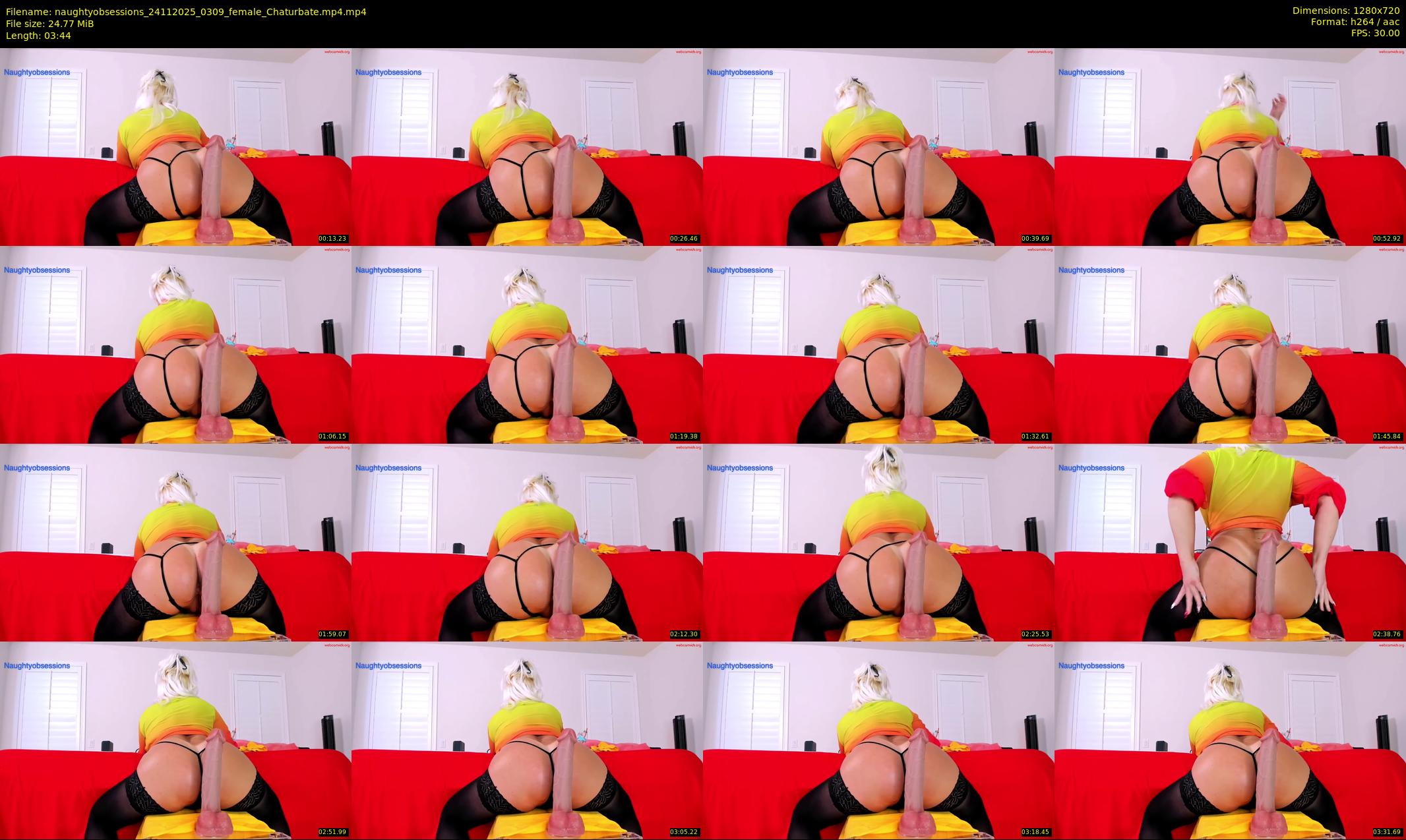naughtyobsessions — 4 minute Chaturbate female cam show recording, 720p, Nov 24, 2025