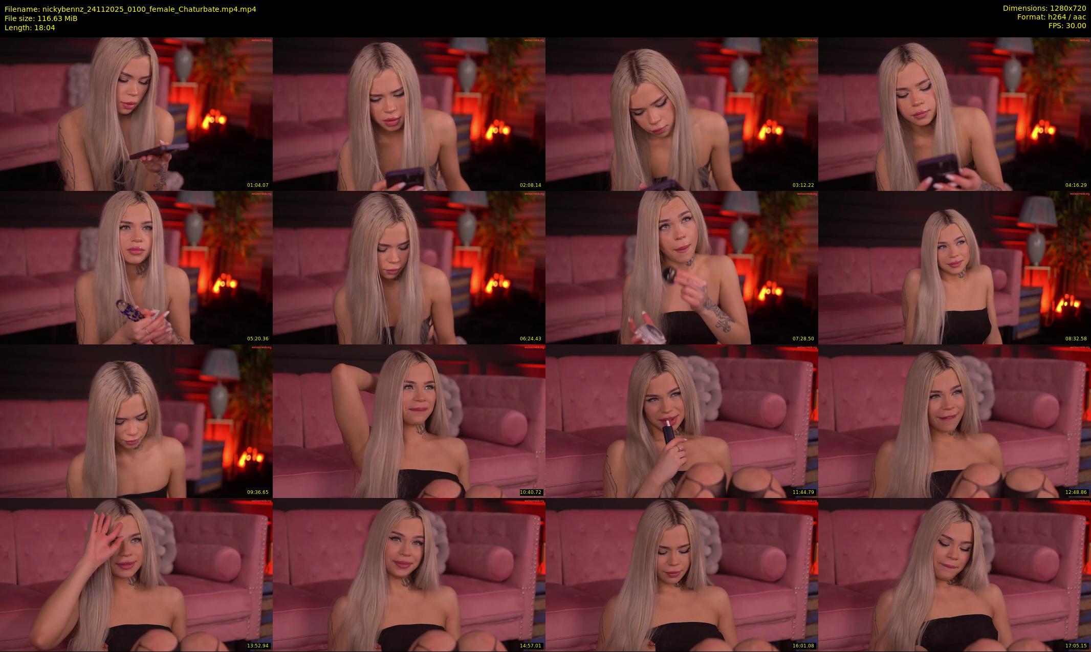 nickybennz — 19 minute Chaturbate female cam show recording, 720p, Nov 24, 2025
