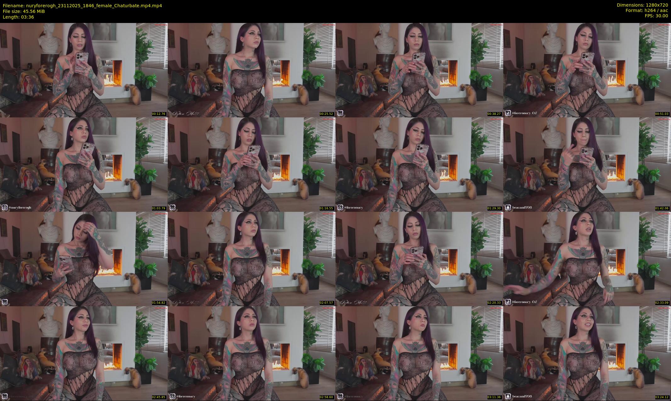 nuryforerogh — 4 minute Chaturbate female cam show recording, 720p, Nov 23, 2025