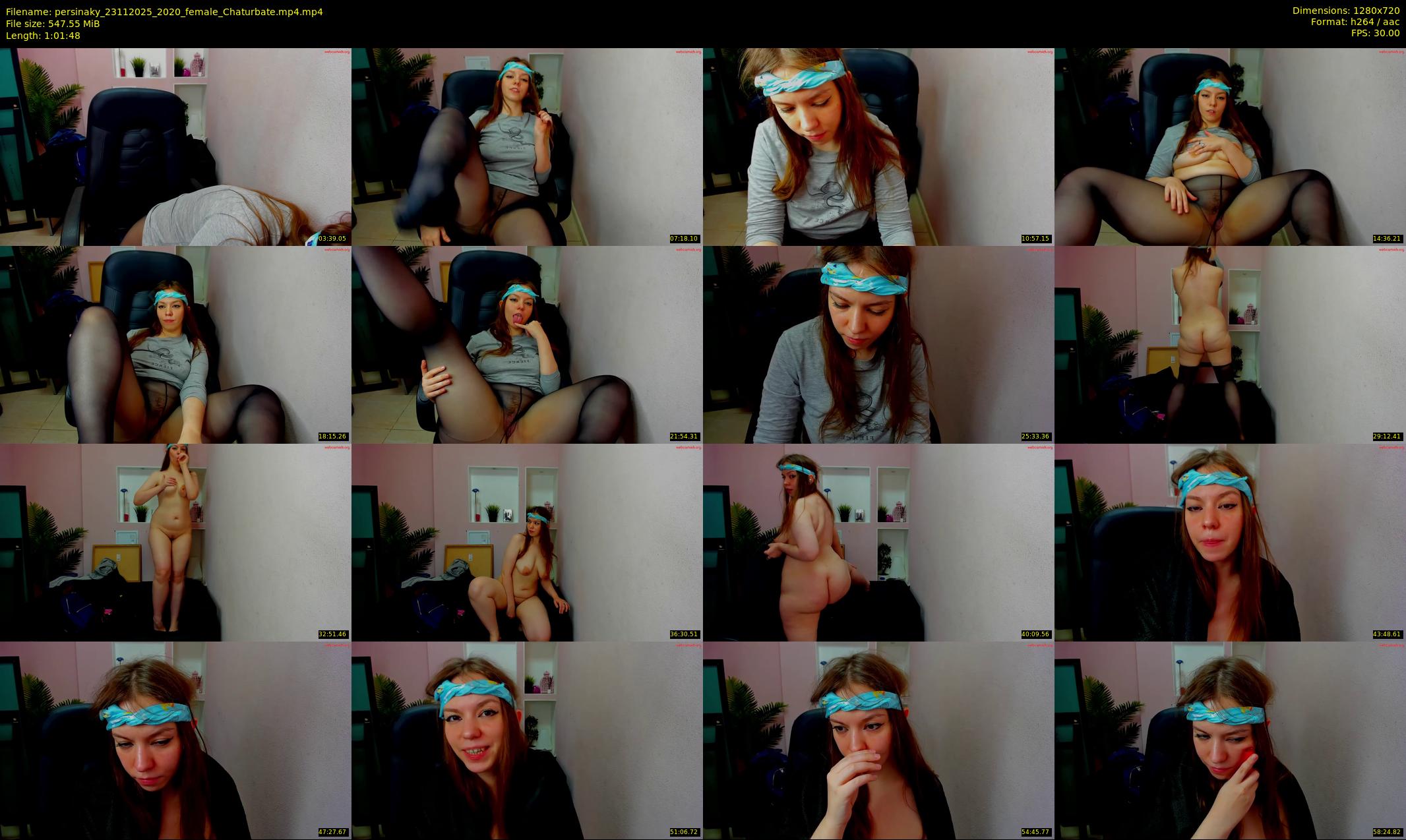 persinaky — 62 minute Chaturbate female cam show recording, 720p, Nov 23, 2025