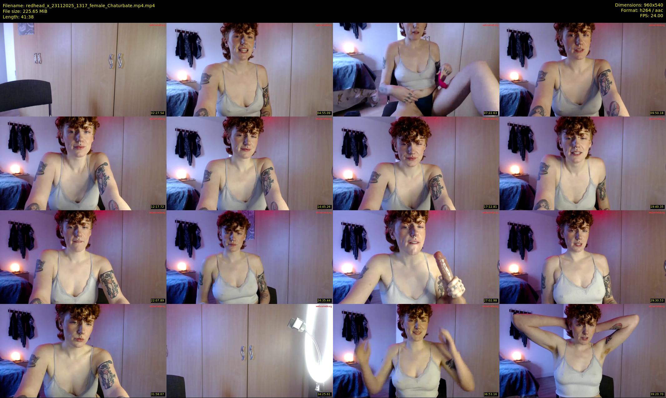 redhead_x — 42 minute Chaturbate female cam show recording, 480p, Nov 23, 2025