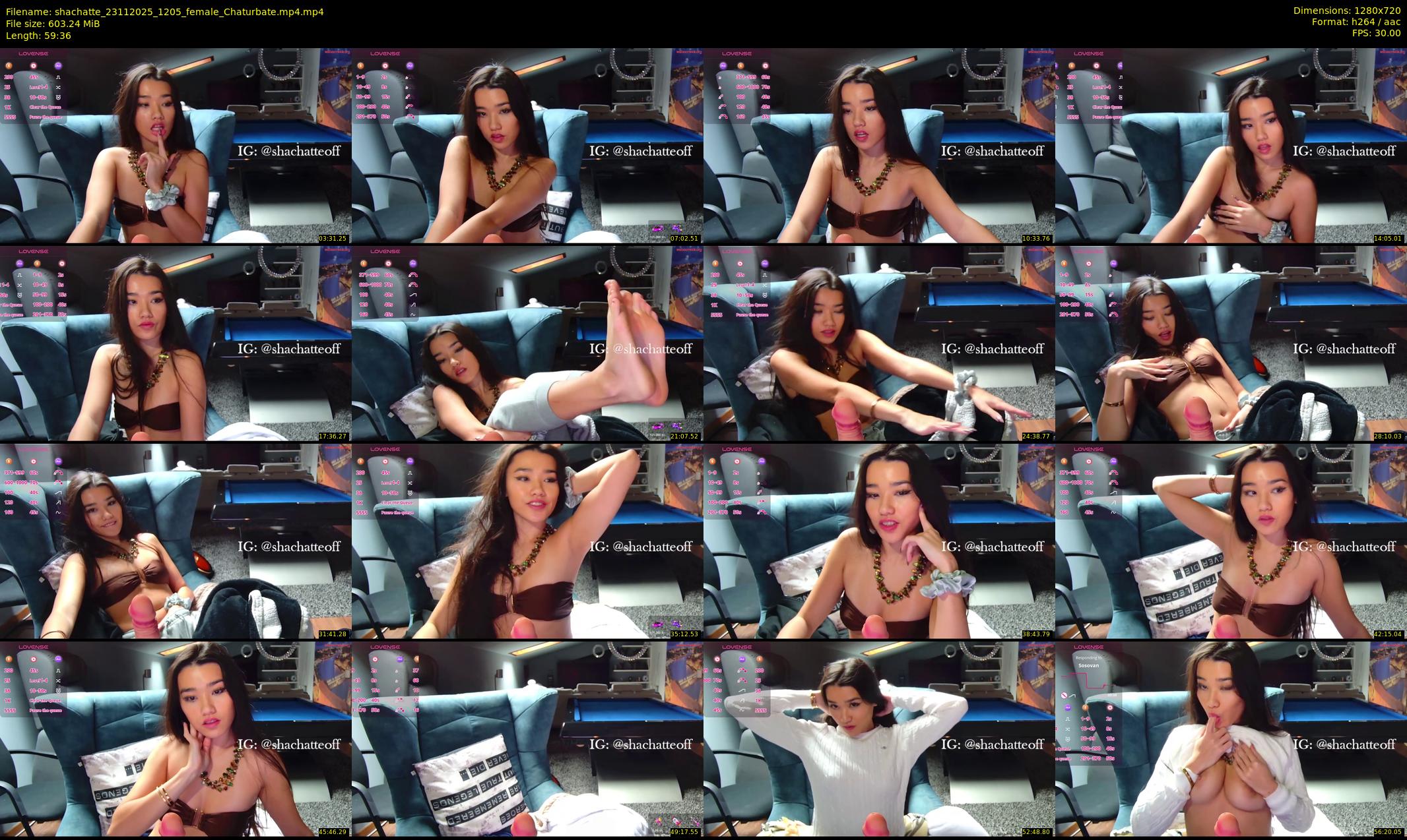 shachatte — 60 minute Chaturbate couple cam show recording, 720p, Nov 23, 2025