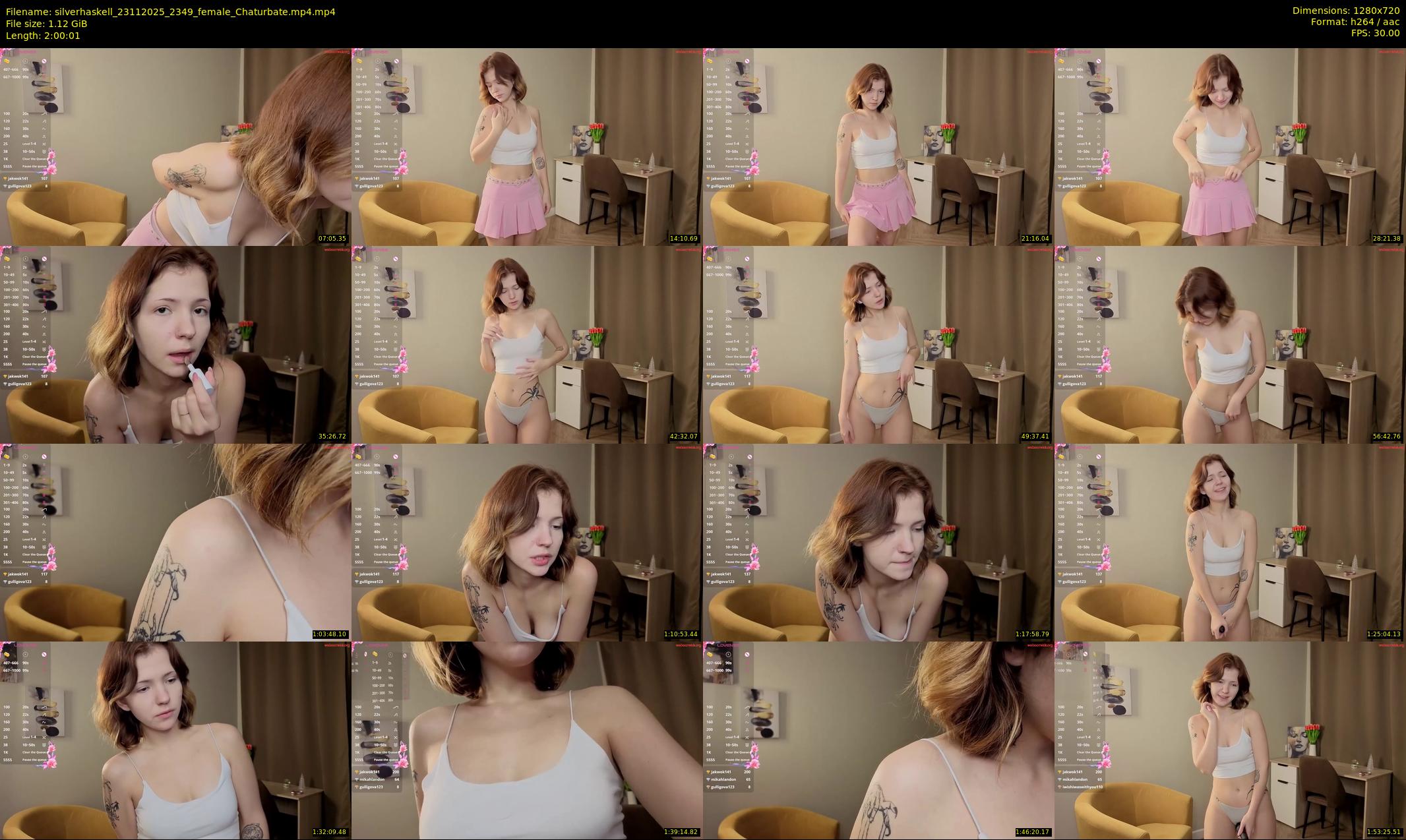silverhaskell — 121 minute Chaturbate female cam show recording, 720p, Nov 23, 2025