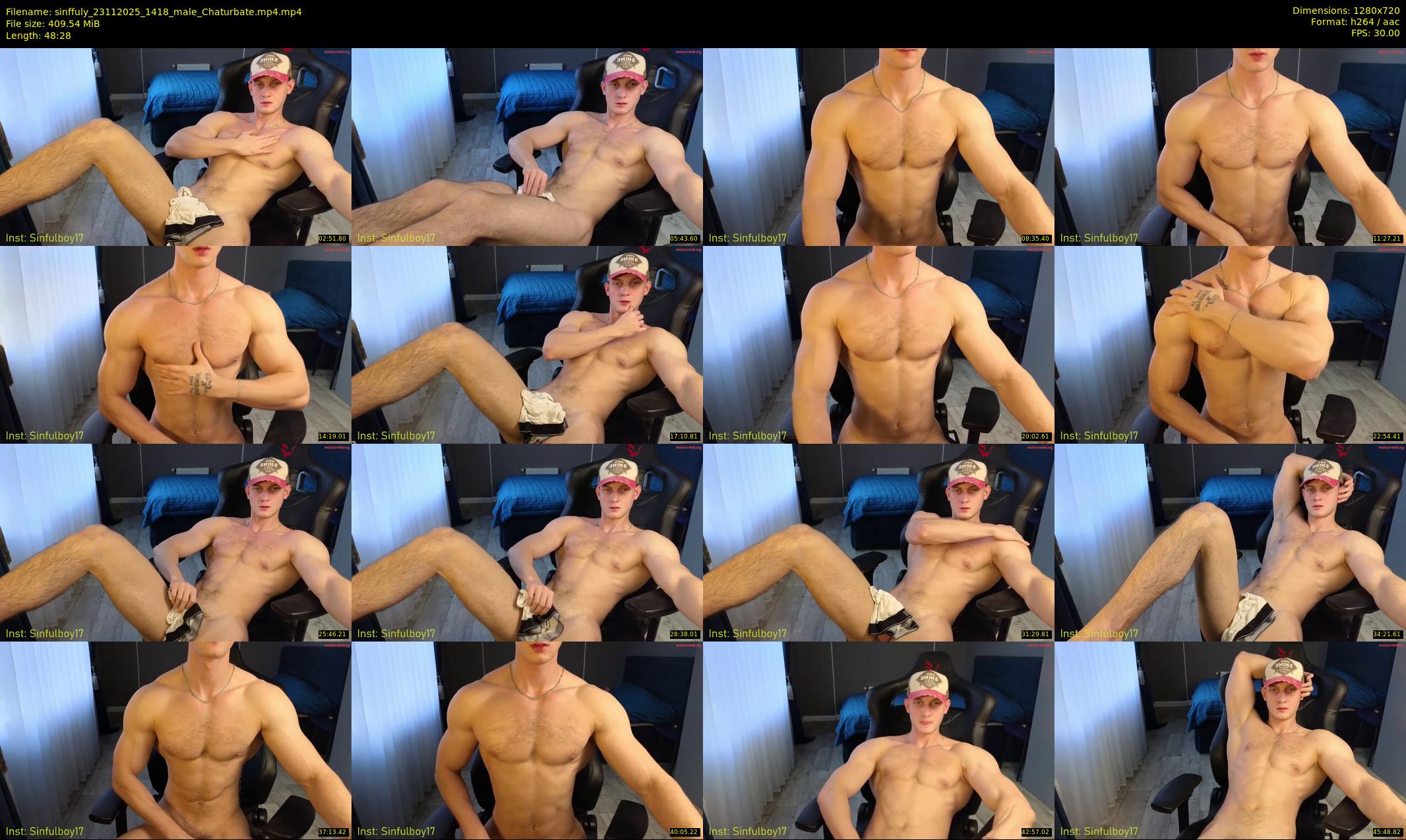 sinffuly — 49 minute Chaturbate male cam show recording, 720p, Nov 23, 2025