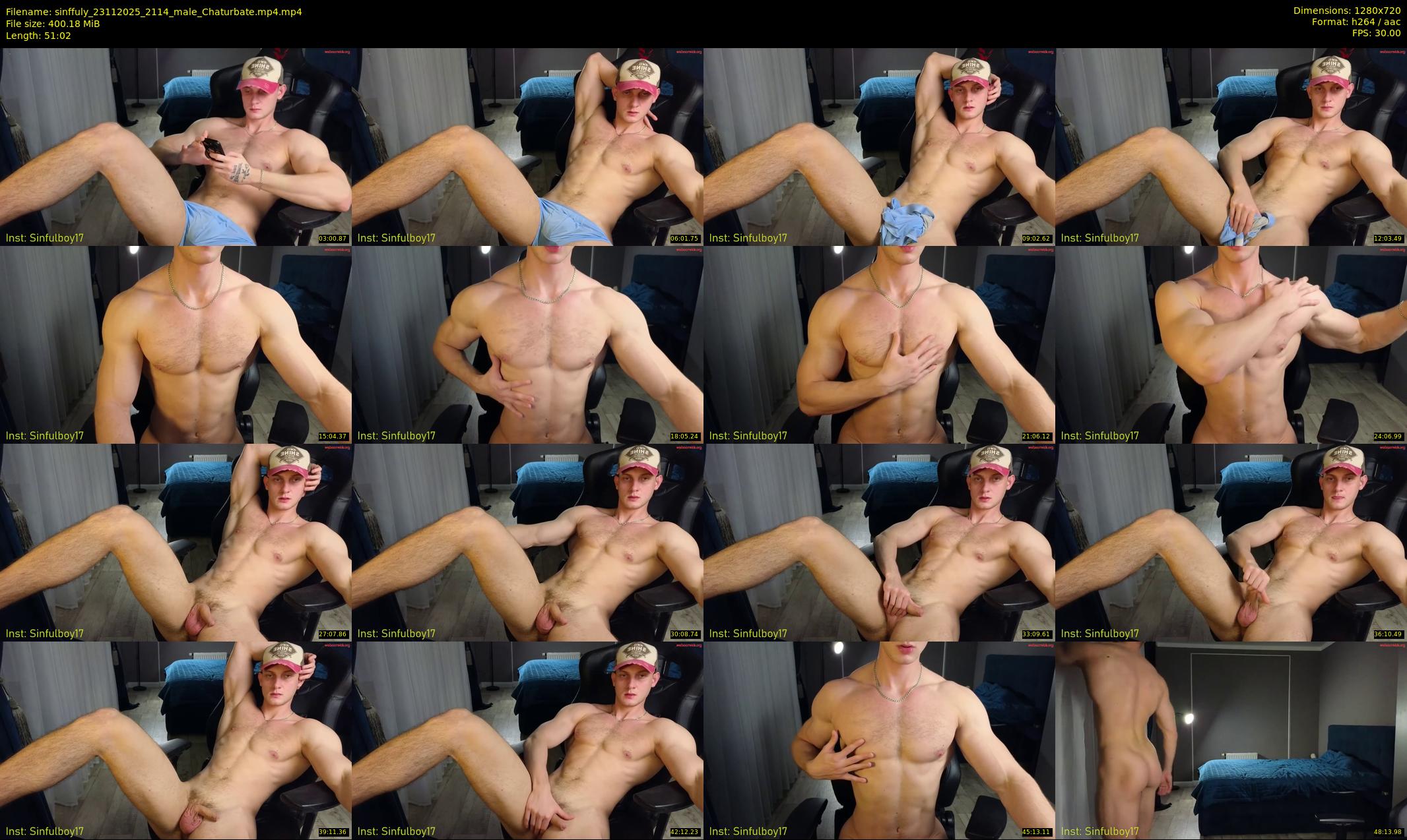 sinffuly — 52 minute Chaturbate male cam show recording, 720p, Nov 23, 2025