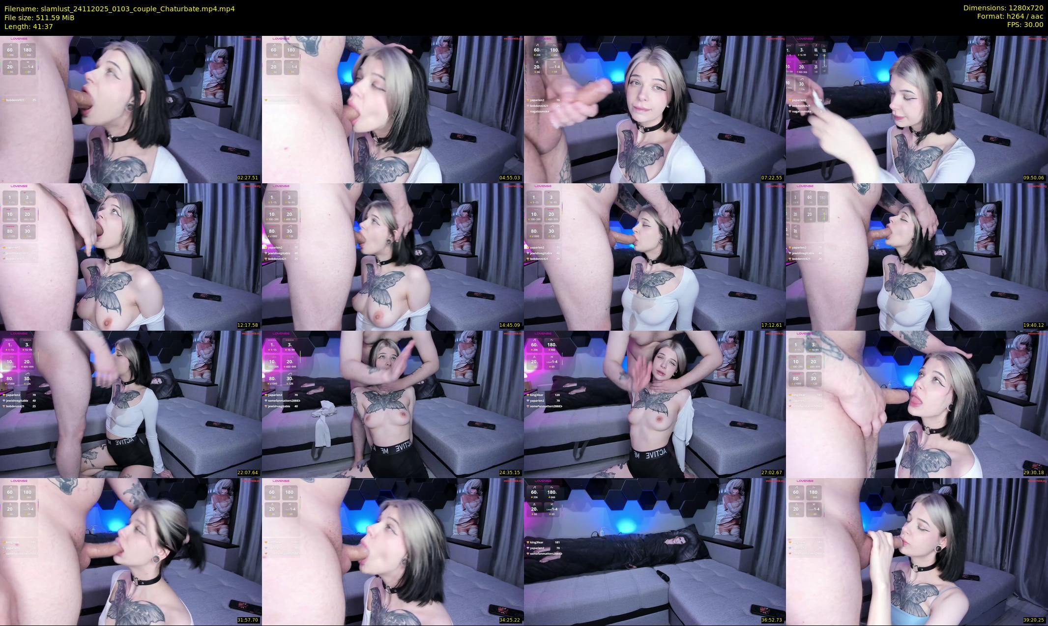 slamlust — 42 minute Chaturbate couple cam show recording, 720p, Nov 24, 2025
