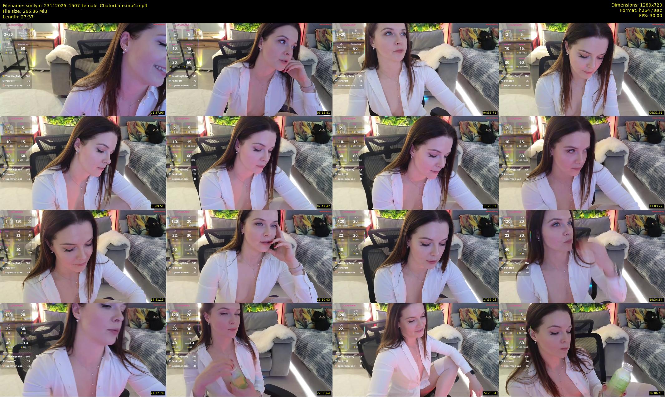 smilym — 28 minute Chaturbate female cam show recording, 720p, Nov 23, 2025