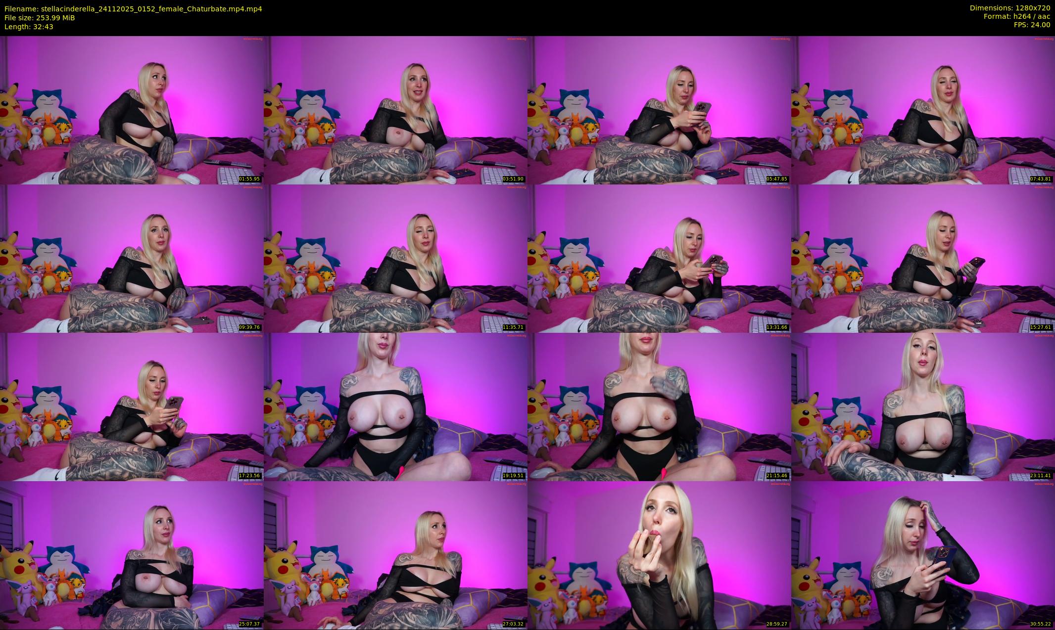 stellacinderella — 33 minute Chaturbate female cam show recording, 720p, Nov 24, 2025