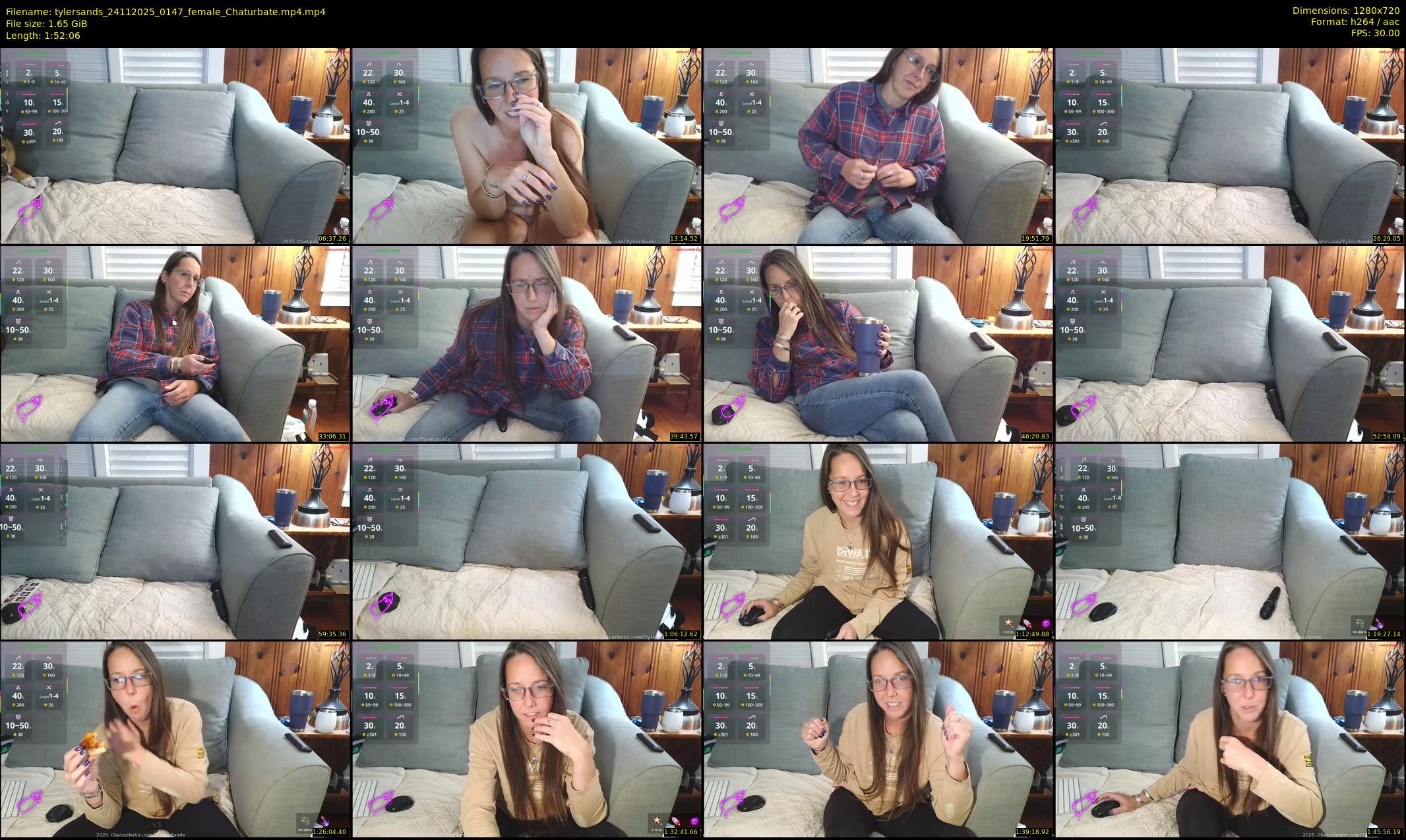 tylersands — 113 minute Chaturbate female cam show recording, 720p, Nov 24, 2025