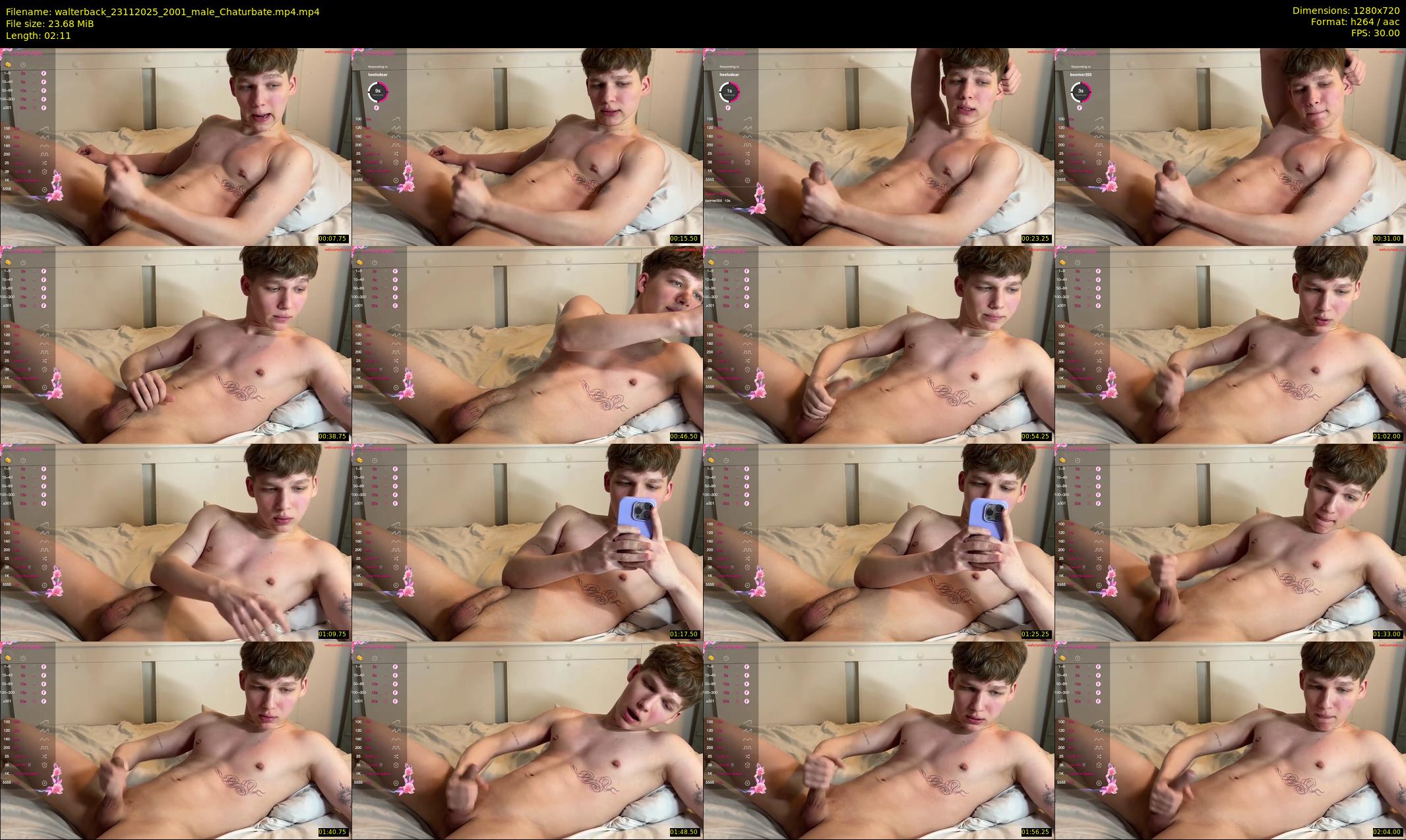walterback — 3 minute Chaturbate male cam show recording, 720p, Nov 23, 2025