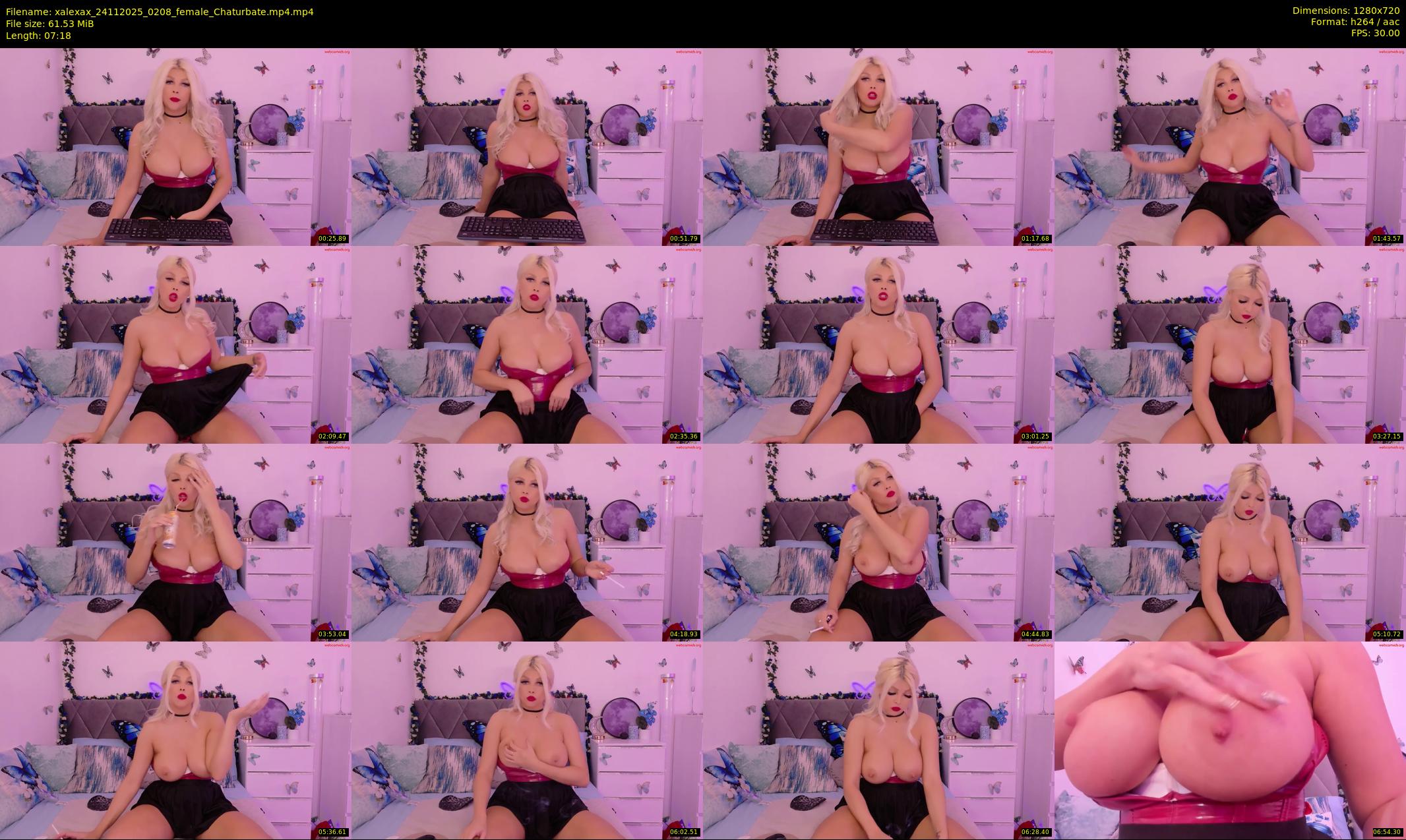 xalexax — 8 minute Chaturbate female cam show recording, 720p, Nov 24, 2025