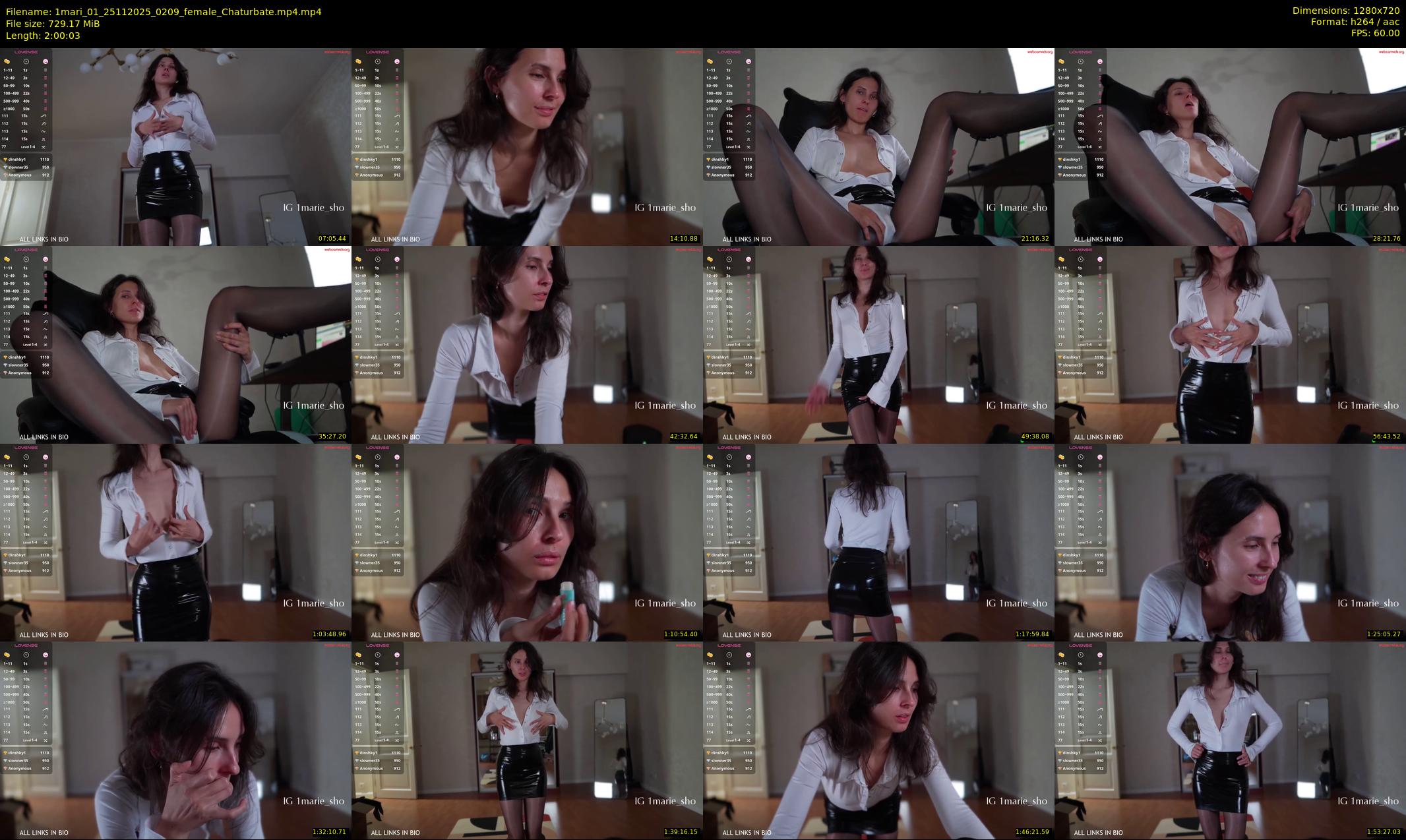 1mari_01 — 121 minute Chaturbate female cam show recording, 720p, Nov 25, 2025