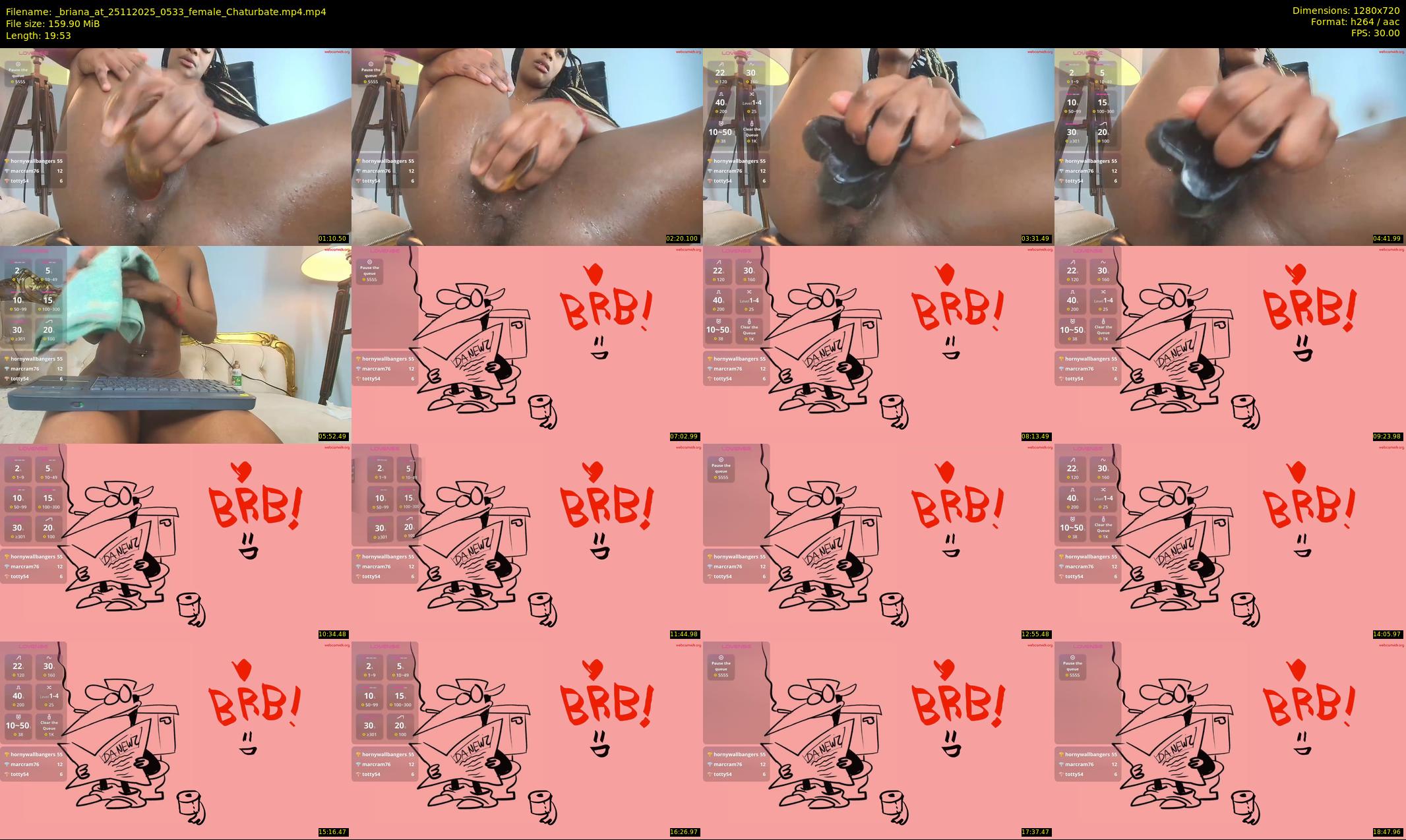 _briana_at — 20 minute Chaturbate female cam show recording, 720p, Nov 25, 2025