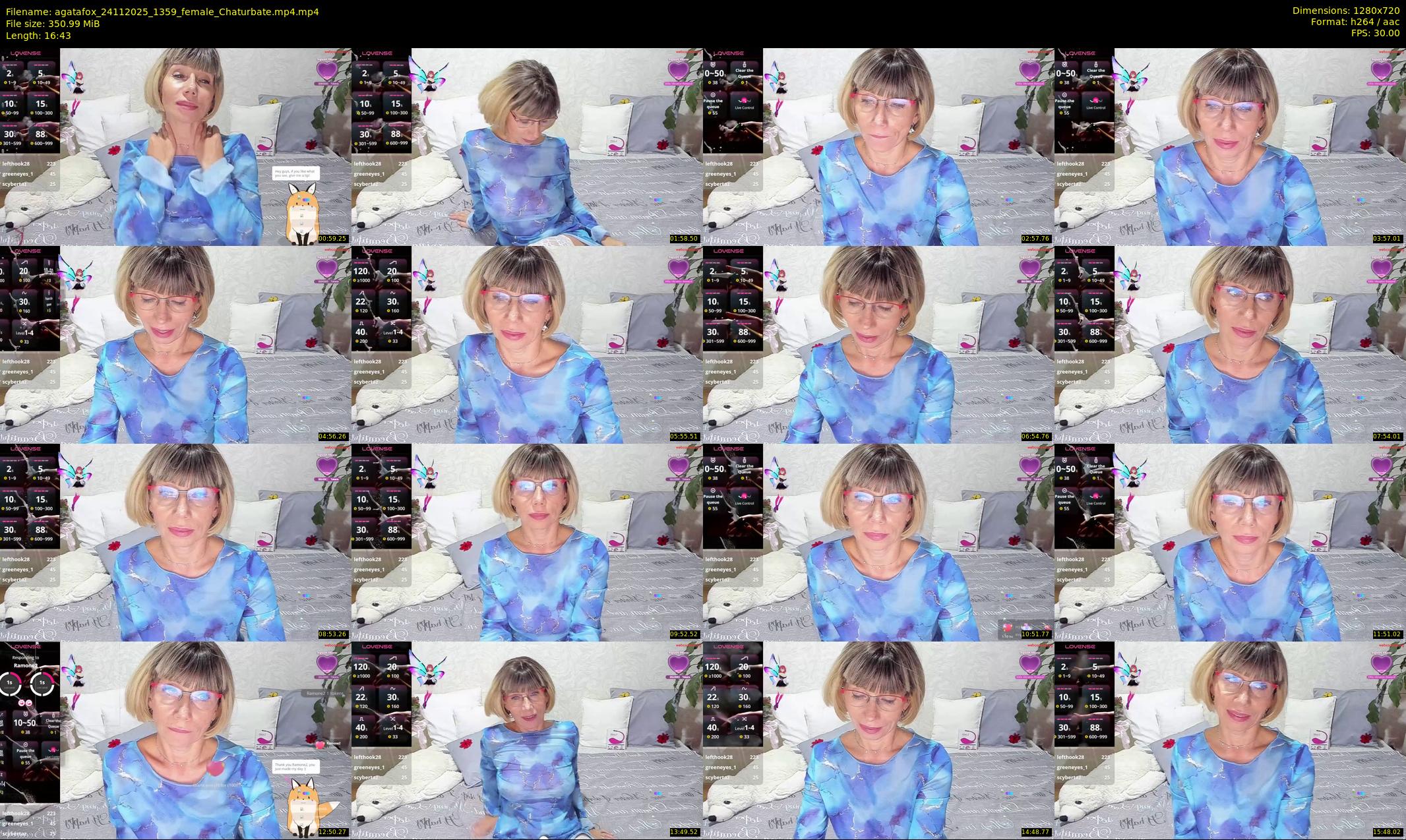 agatafox — 17 minute Chaturbate female cam show recording, 720p, Nov 24, 2025