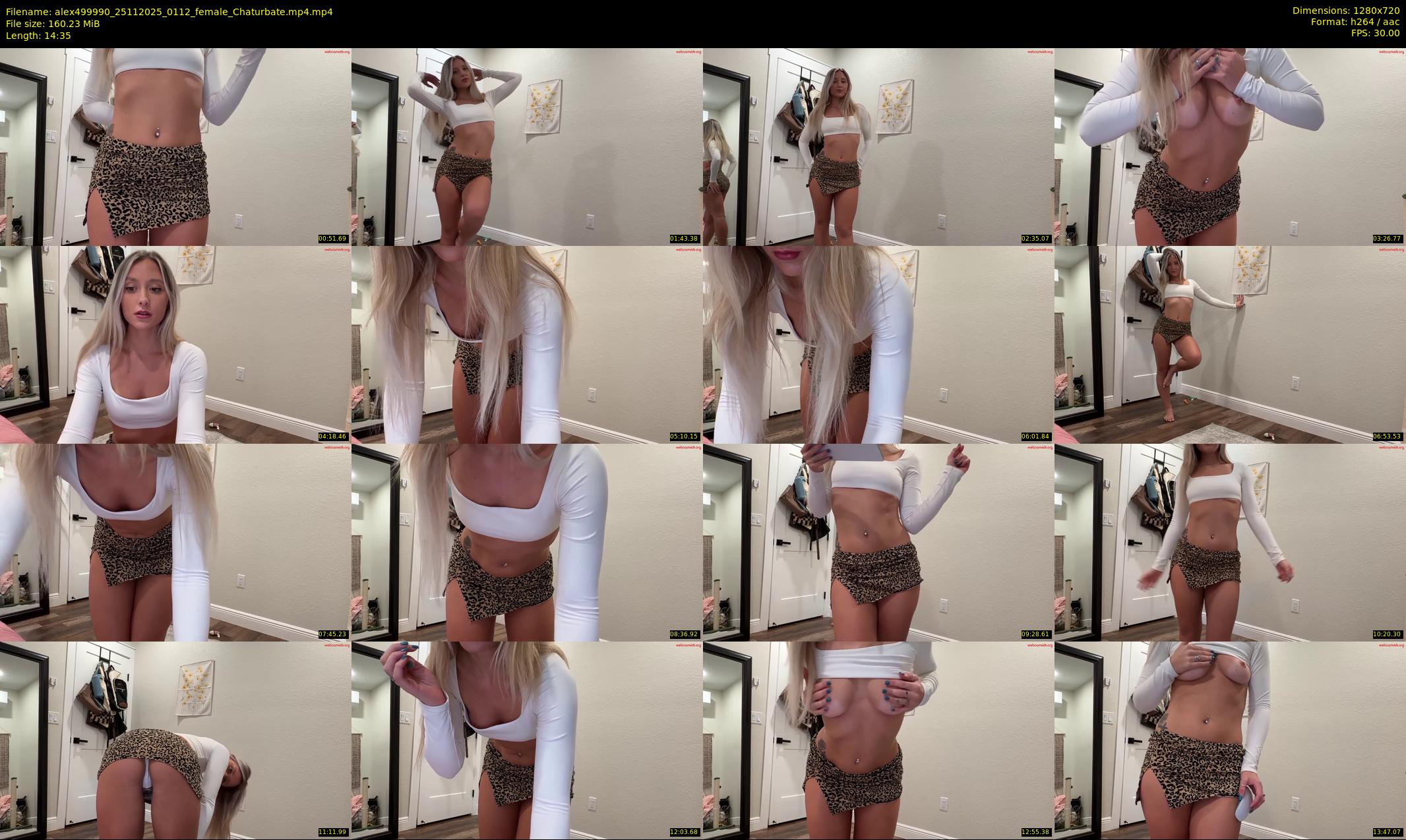 alex499990 — 15 minute Chaturbate female cam show recording, 720p, Nov 25, 2025