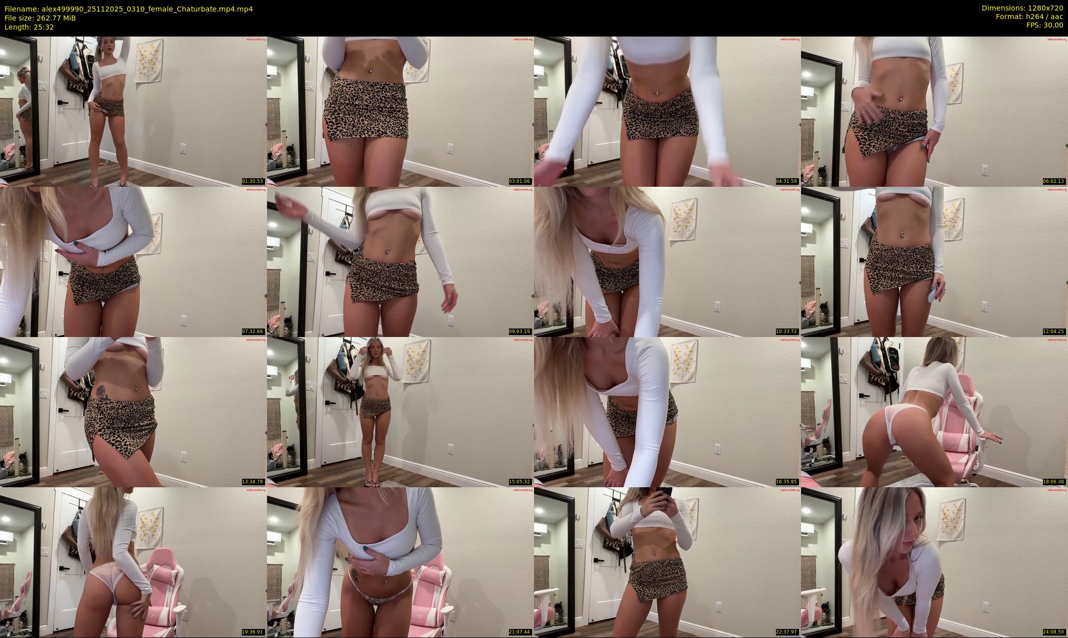 alex499990 — 26 minute Chaturbate female cam show recording, 720p, Nov 25, 2025