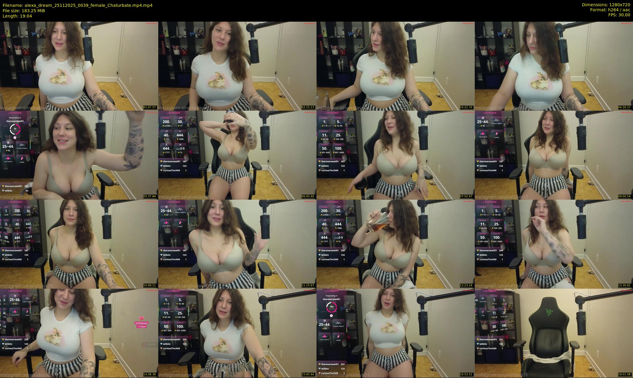alexa_dream — 20 minute Chaturbate female cam show recording, 720p, Nov 25, 2025