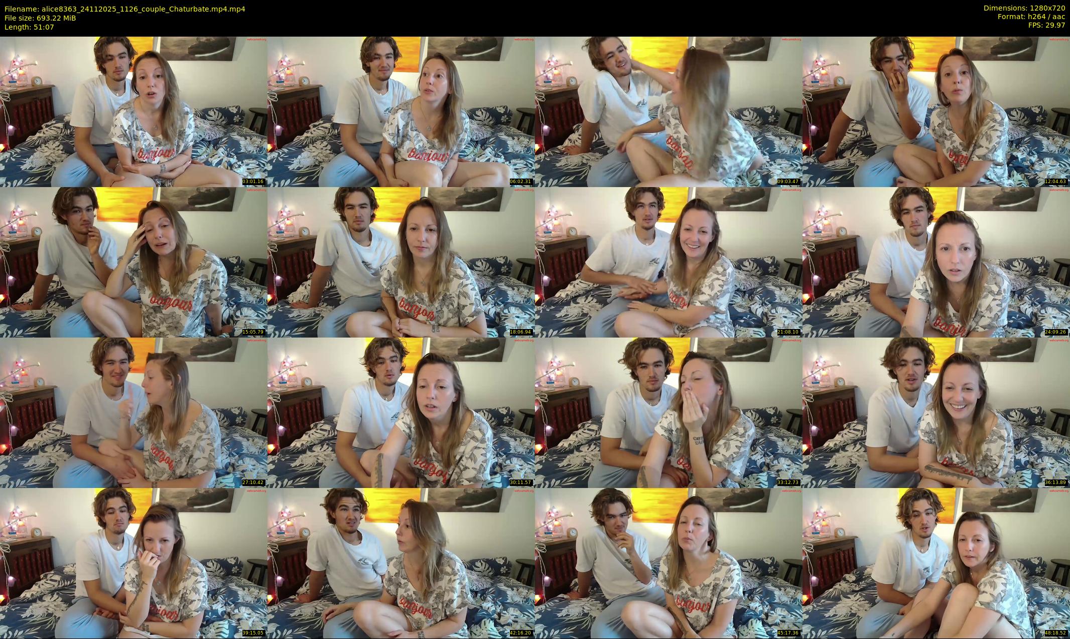 alice8363 — 52 minute Chaturbate female cam show recording, 720p, Nov 24, 2025