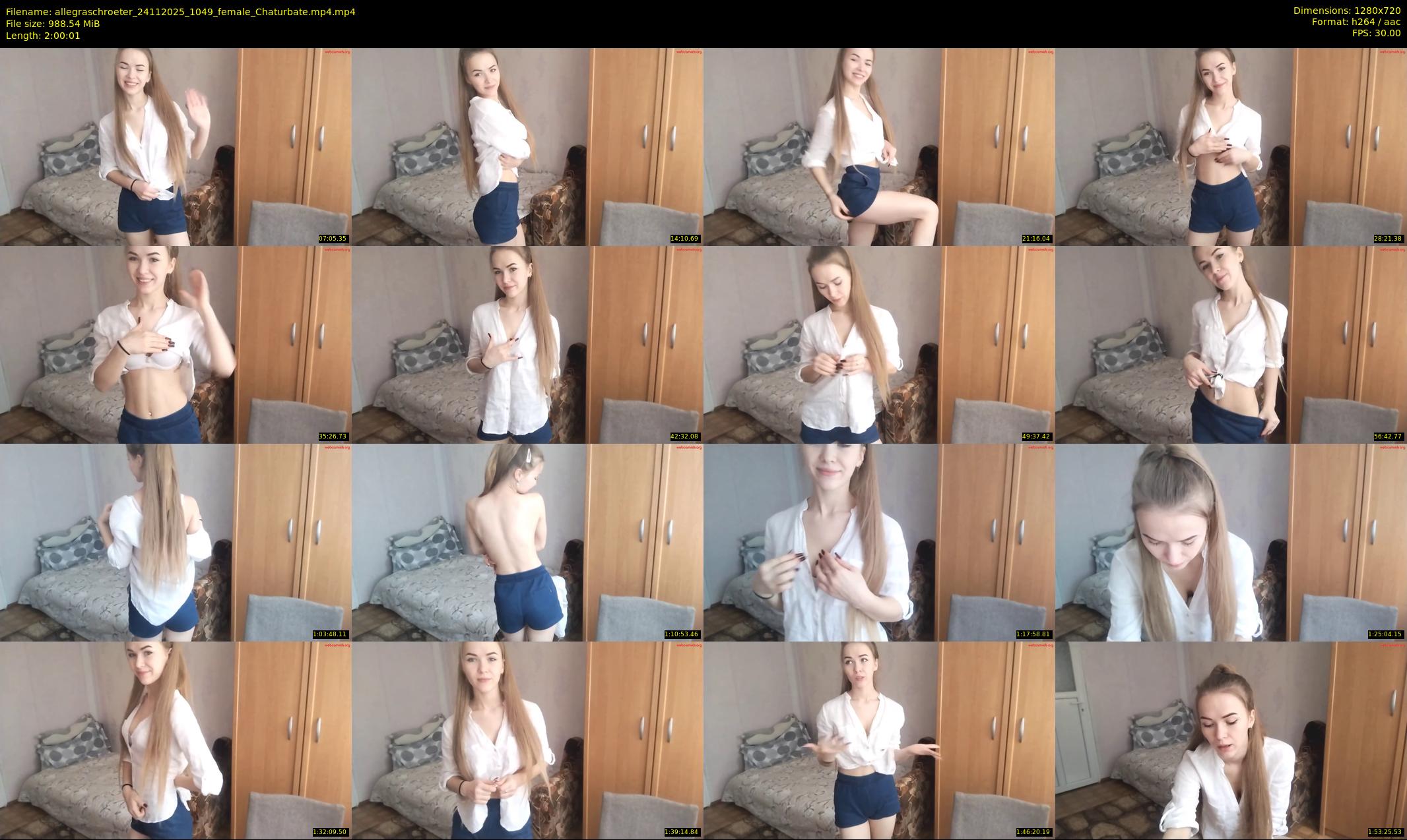 allegraschroeter — 121 minute Chaturbate female cam show recording, 720p, Nov 24, 2025