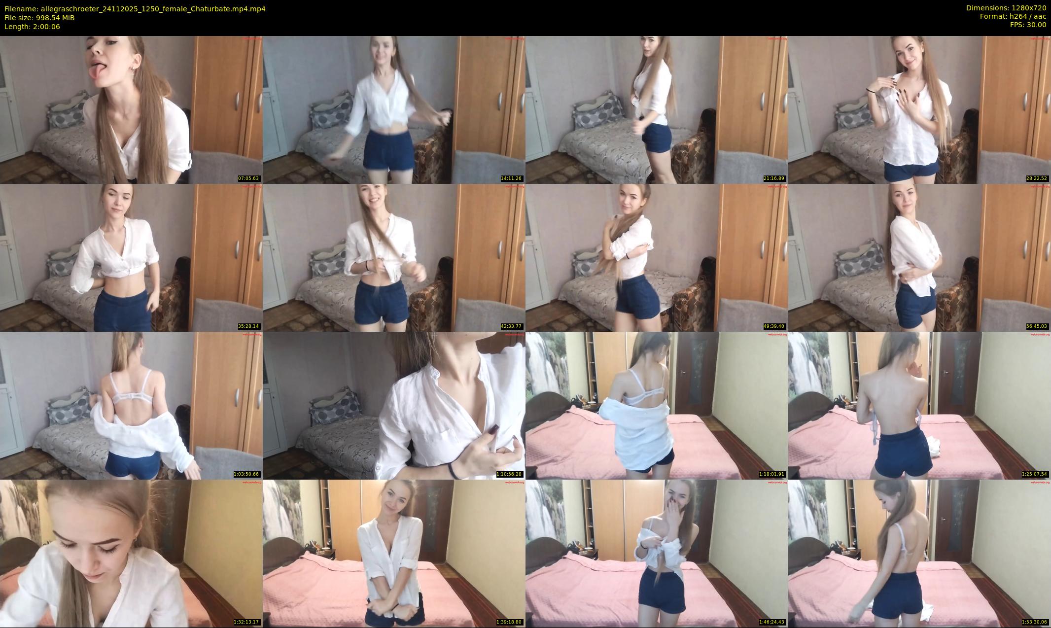 allegraschroeter — 121 minute Chaturbate female cam show recording, 720p, Nov 24, 2025