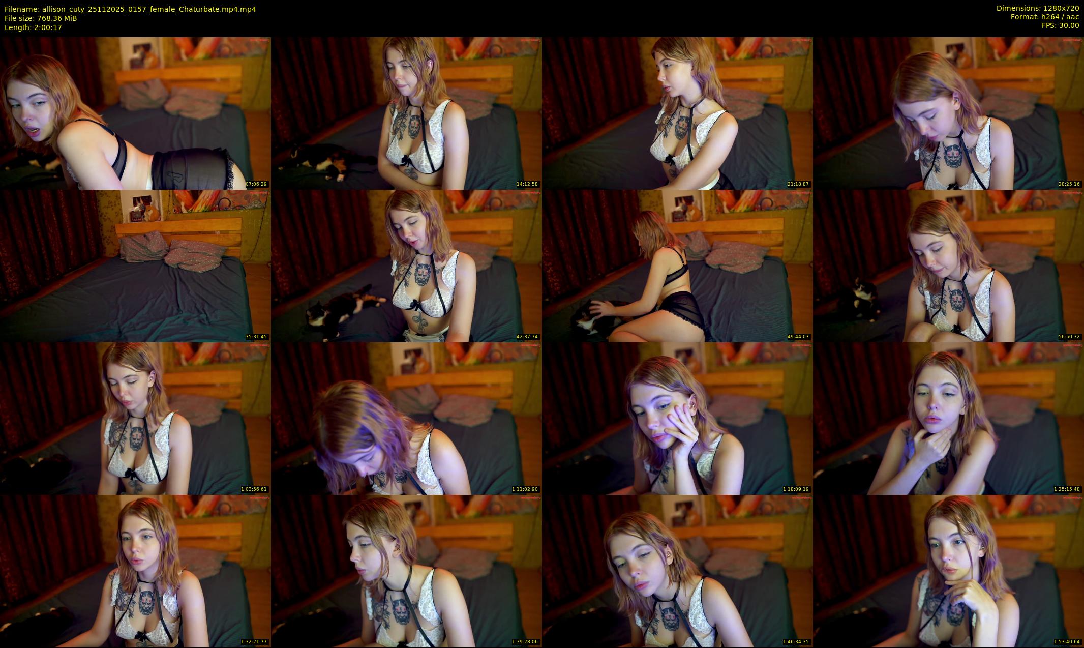 allison_cuty — 121 minute Chaturbate female cam show recording, 720p, Nov 25, 2025