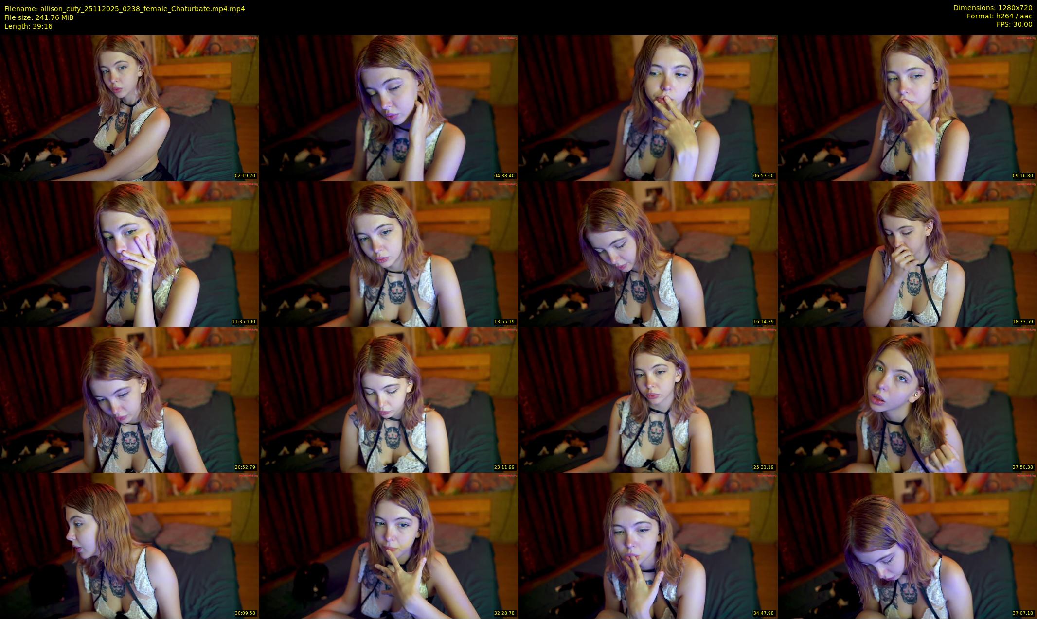 allison_cuty — 40 minute Chaturbate female cam show recording, 720p, Nov 25, 2025