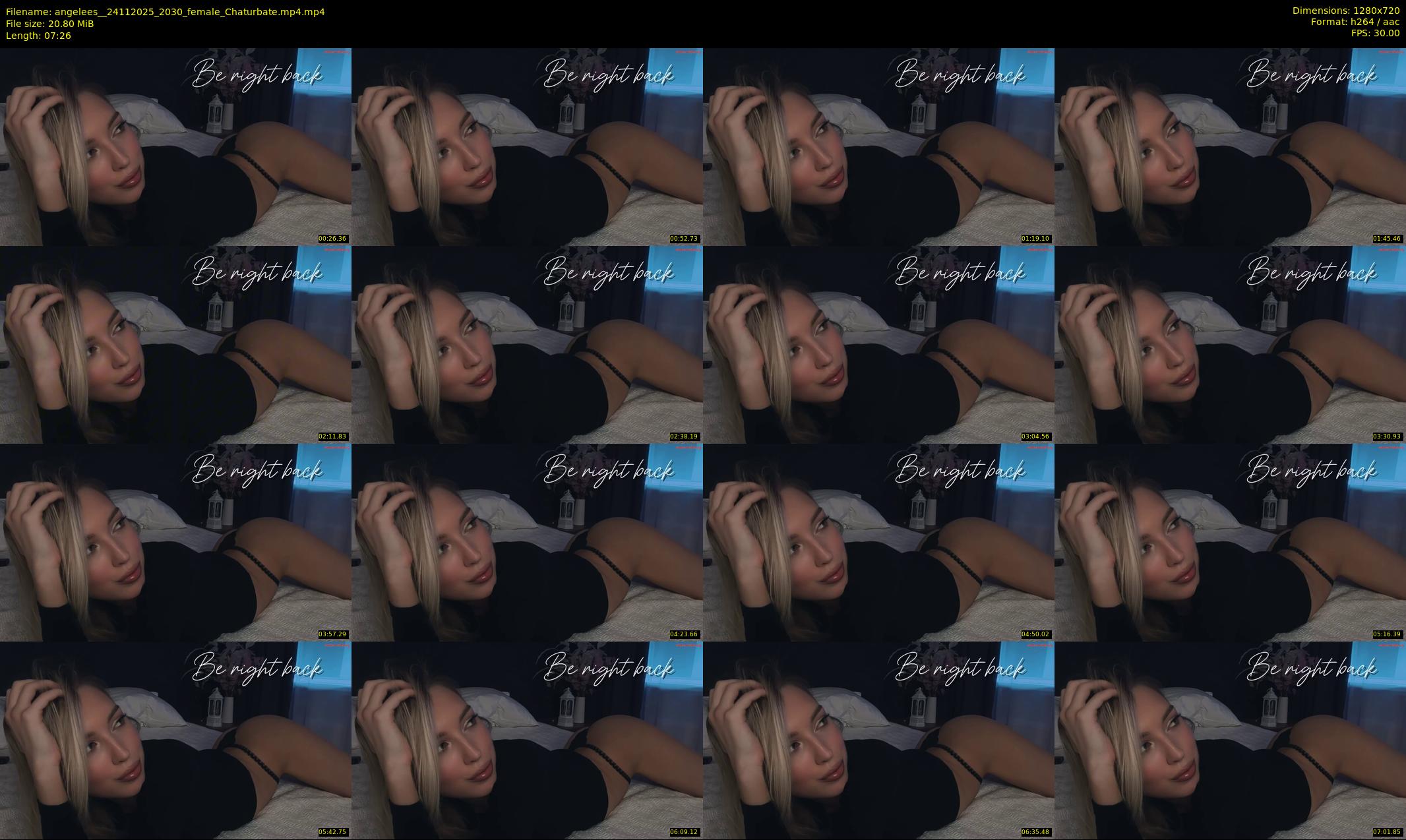 angelees_ — 8 minute Chaturbate female cam show recording, 720p, Nov 24, 2025