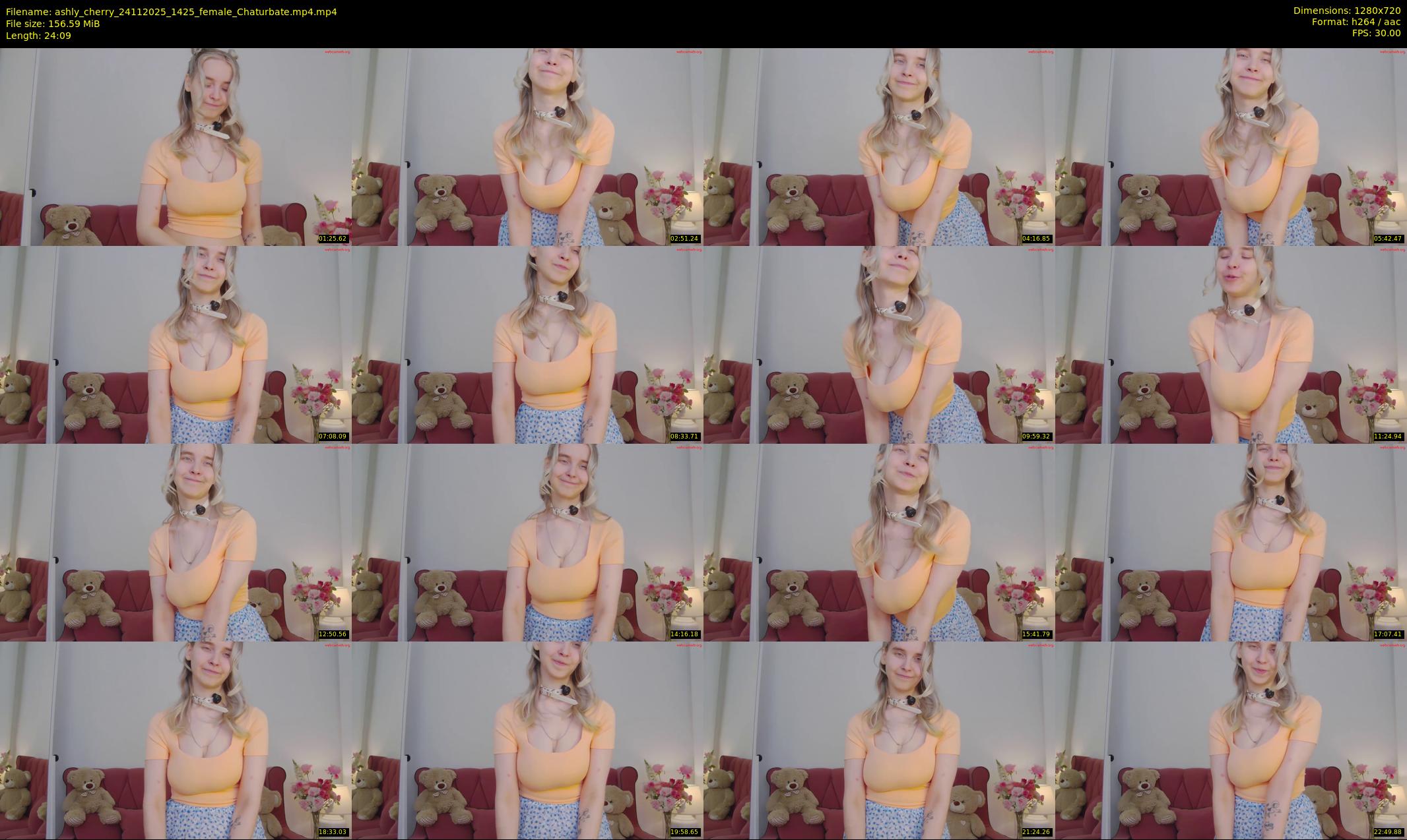 ashly_cherry — 25 minute Chaturbate female cam show recording, 720p, Nov 24, 2025