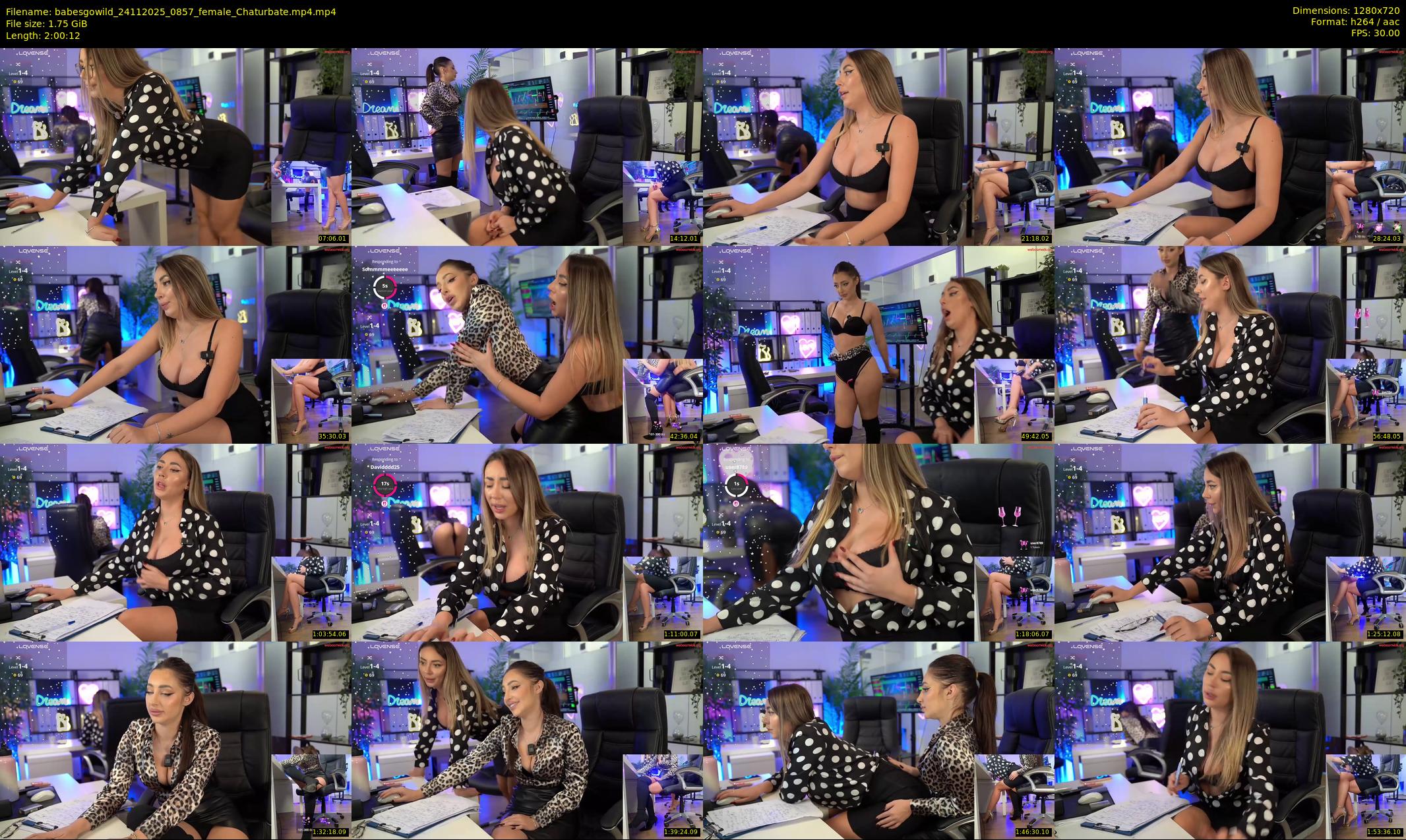 babesgowild — 121 minute Chaturbate couple cam show recording, 720p, Nov 24, 2025