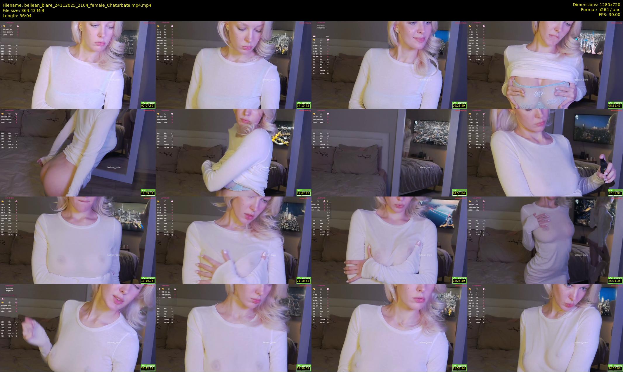 bellean_blare — 37 minute Chaturbate female cam show recording, 720p, Nov 24, 2025