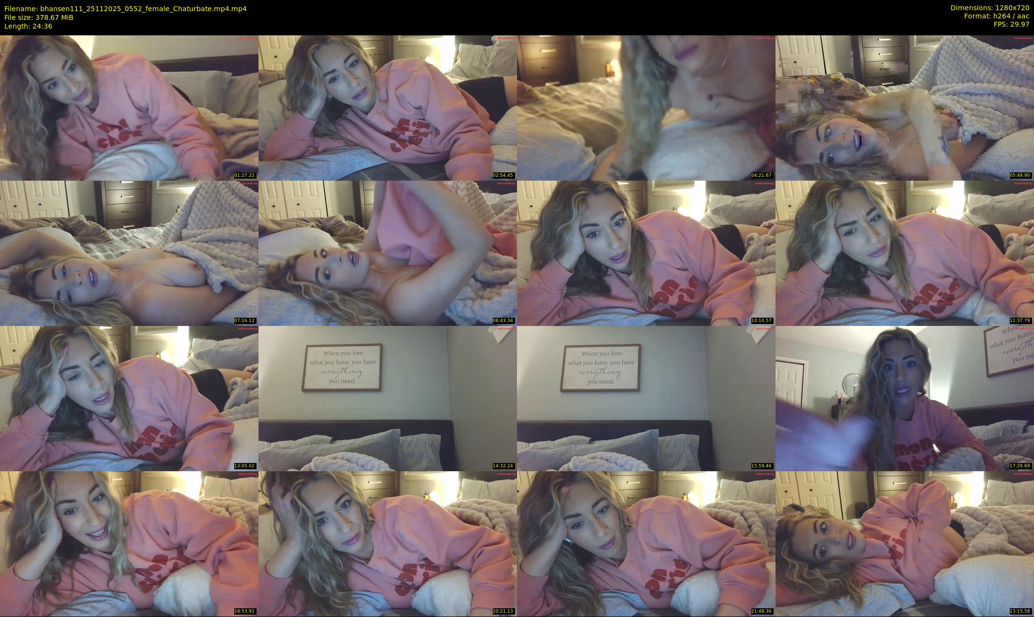 bhansen111 — 25 minute Chaturbate female cam show recording, 720p, Nov 25, 2025