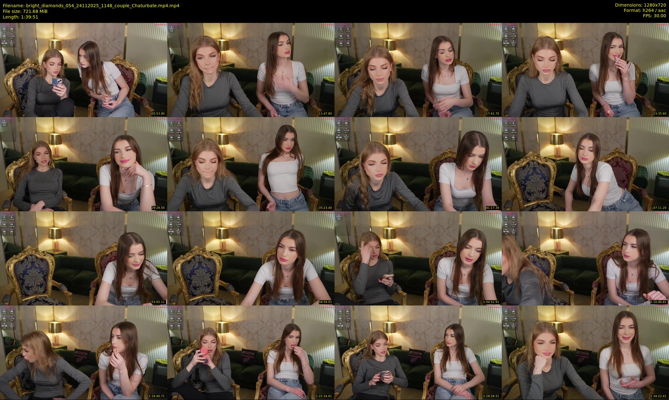 bright_diamonds_054 — 100 minute Chaturbate couple cam show recording, 720p, Nov 24, 2025