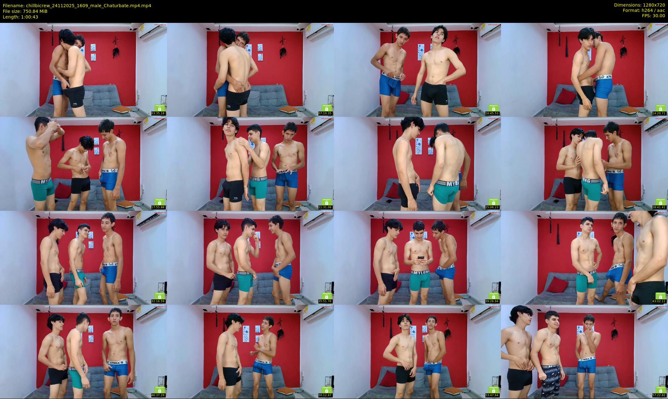 chillbicrew — 61 minute Chaturbate male cam show recording, 720p, Nov 24, 2025