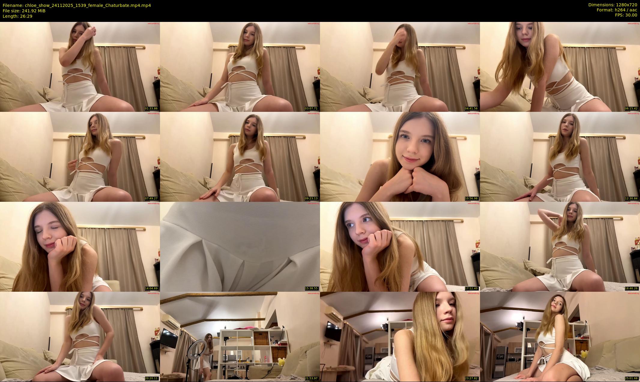 chloe_show — 27 minute Chaturbate female cam show recording, 720p, Nov 24, 2025