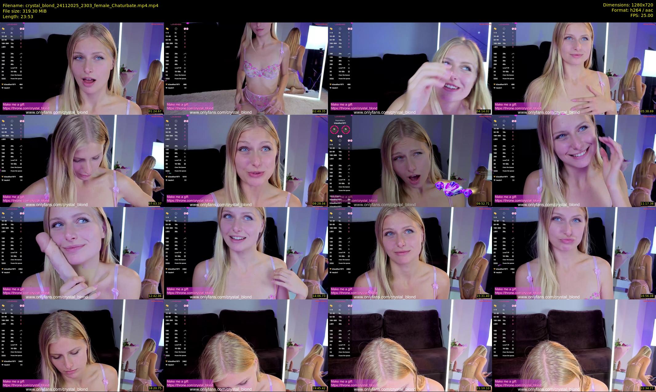 crystal_blond — 24 minute Chaturbate female cam show recording, 720p, Nov 24, 2025