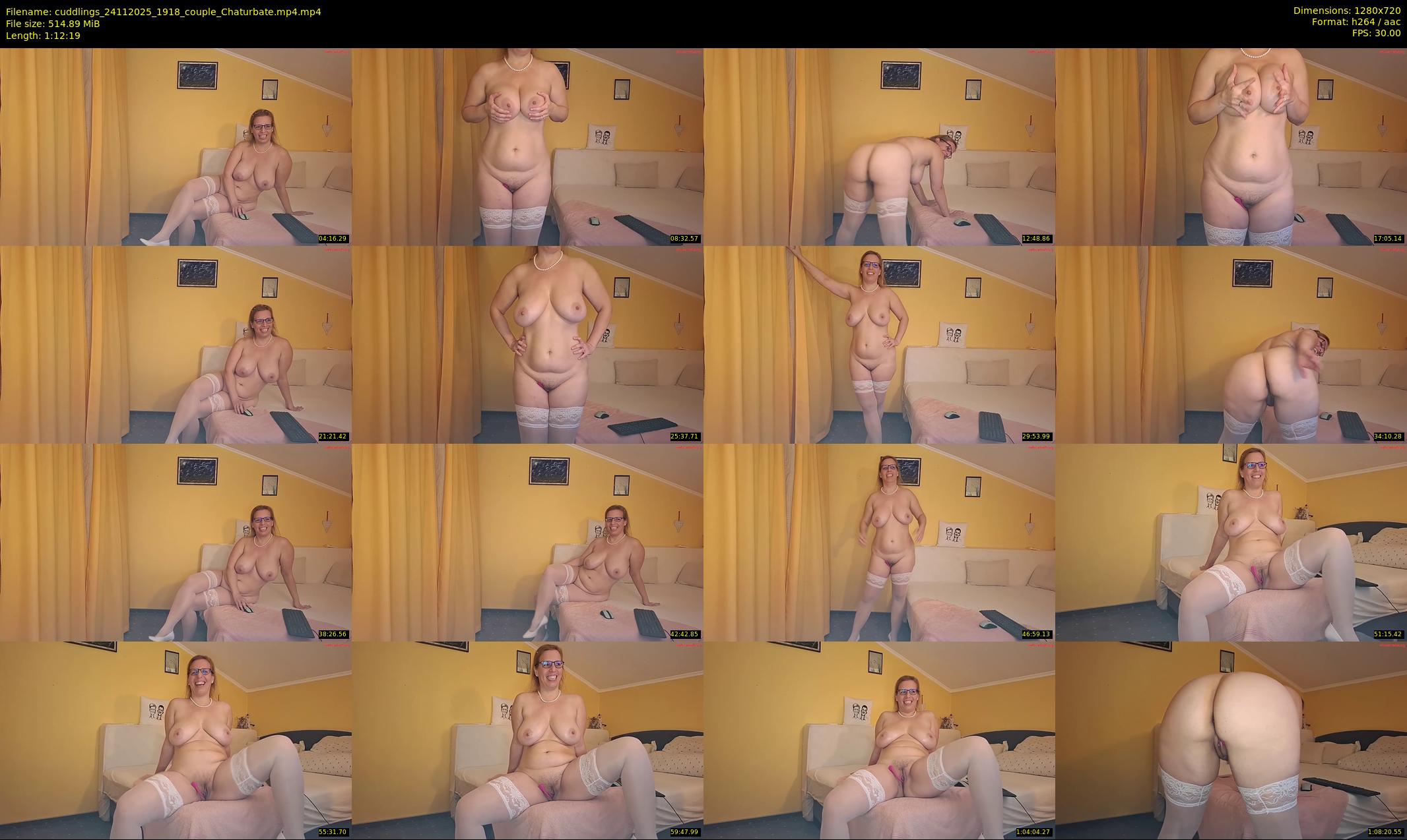 cuddlings — 73 minute Chaturbate couple cam show recording, 720p, Nov 24, 2025