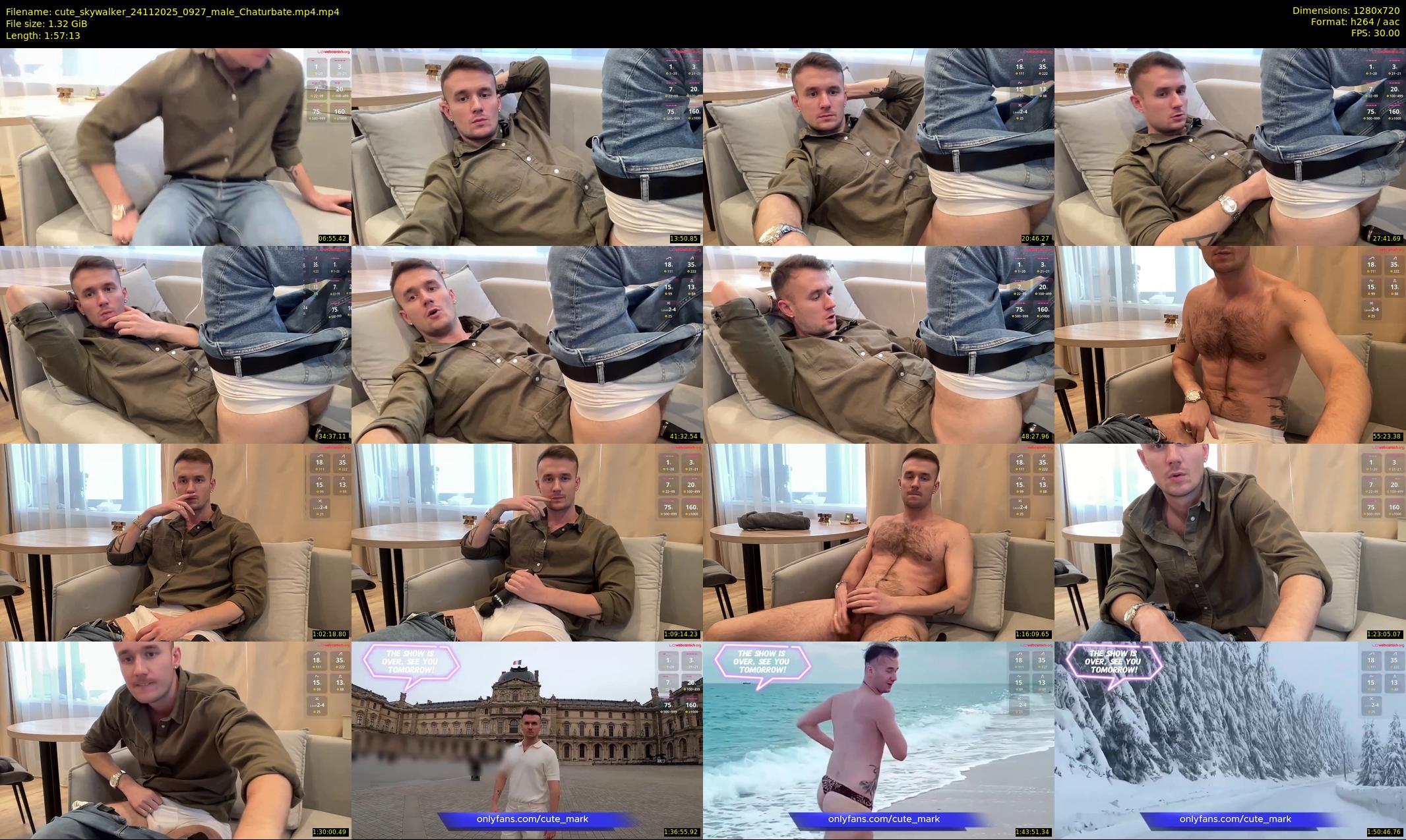 cute_skywalker — 118 minute Chaturbate male cam show recording, 720p, Nov 24, 2025